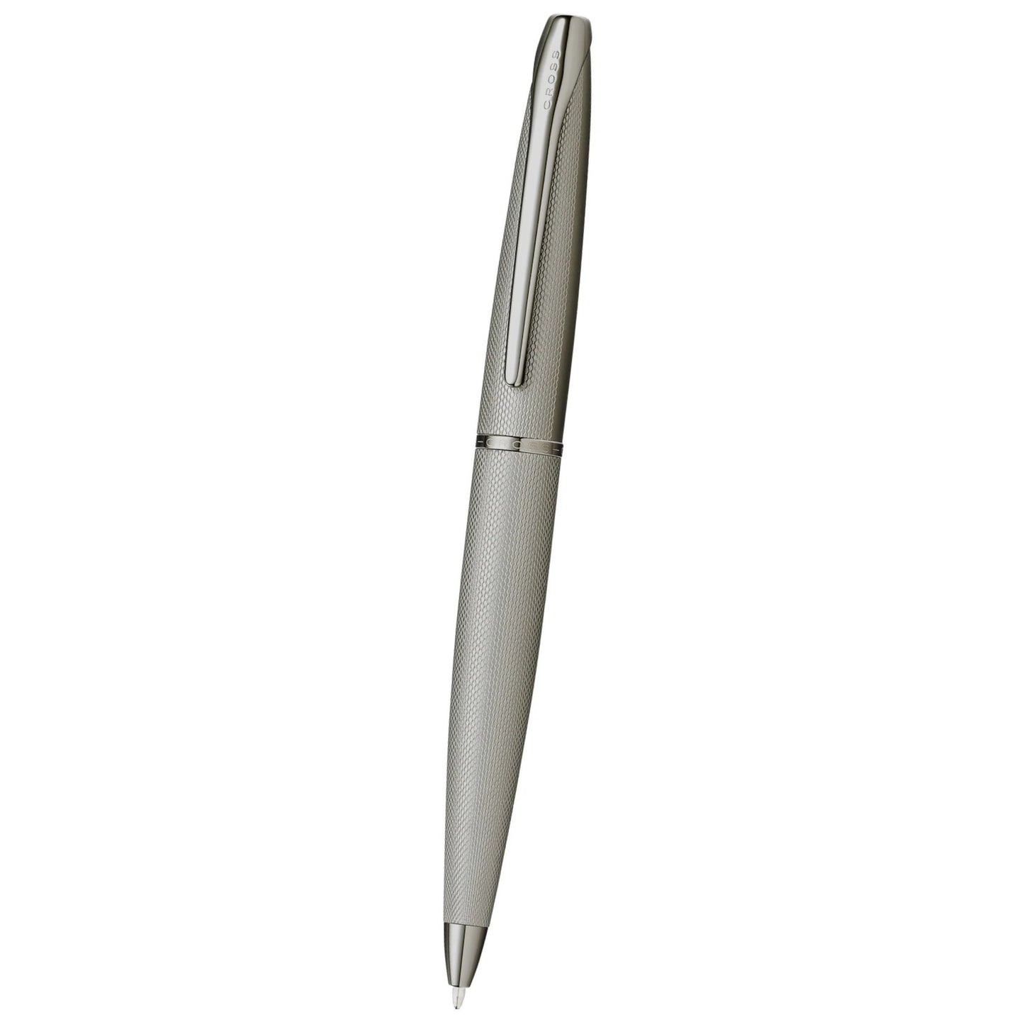 Cross ATX® Titanium Gray PVD Etched Diamond Pattern with Polished Titanium Gray PVD Appointments Ballpoint Pen