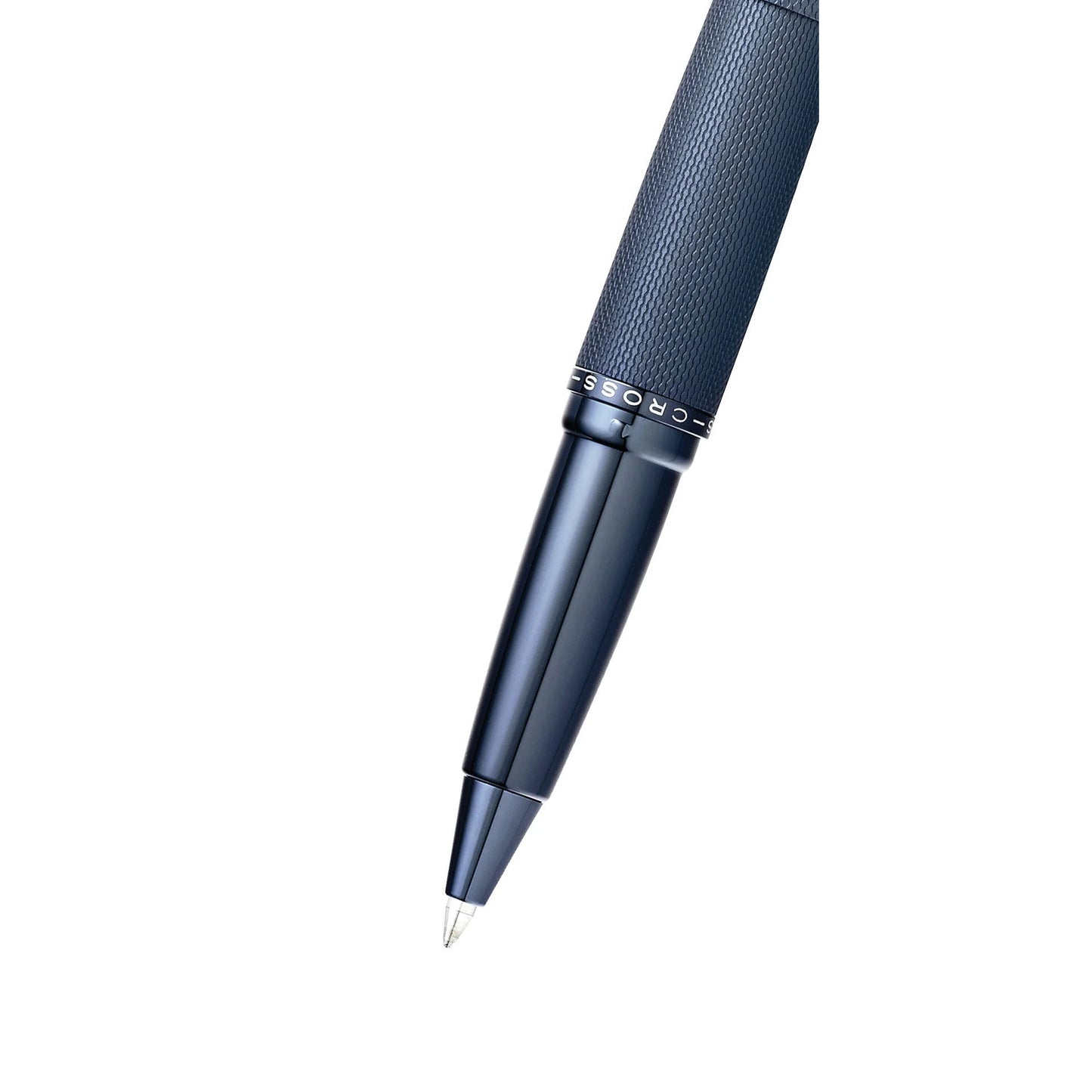 Cross ATX® Dark Blue PVD Etched Diamond Pattern with Polished Dark Blue PVD Appointments Selectip Rollerball Pen