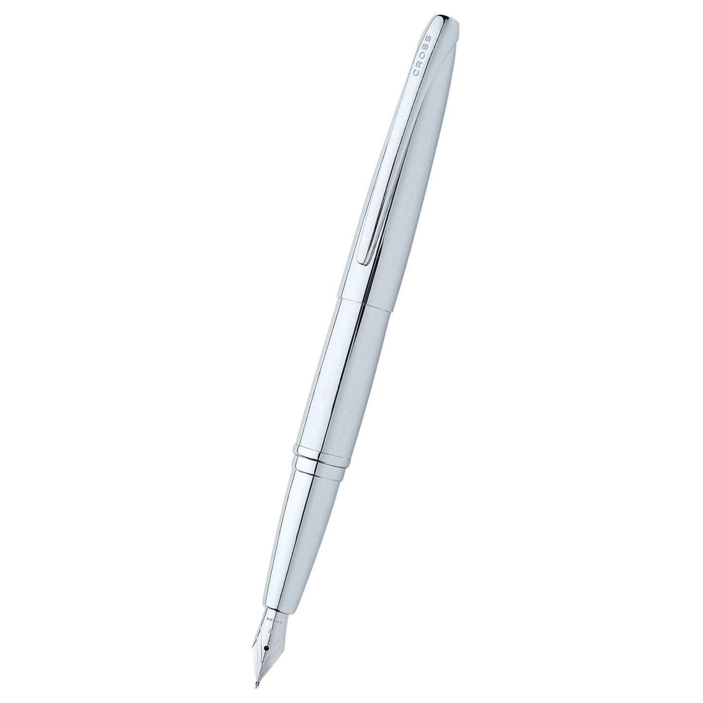 Cross ATX® Pure Chrome with Polished Chrome Appointments and Stainless Steel Fine Nib Fountain Pen