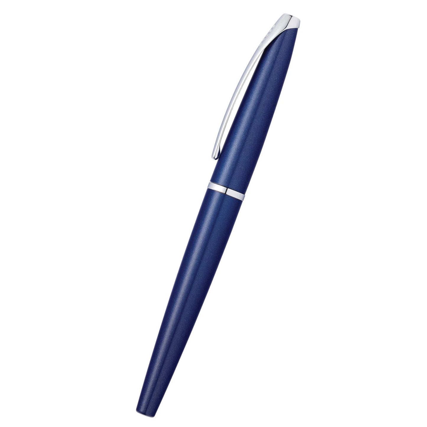 Cross ATX® Translucent Blue Lacquer with Polished Chrome Appointments and Stainless Steel Fine Nib Fountain Pen
