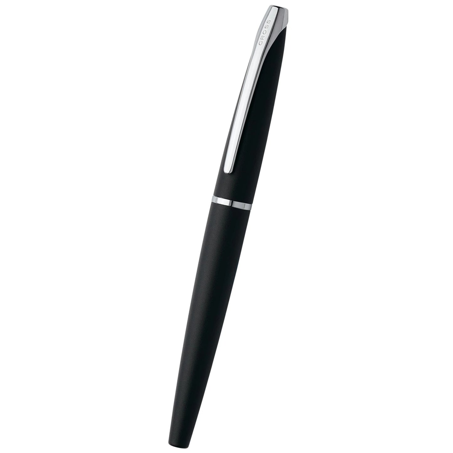 Cross ATX® Basalt Black with Polished Chrome Appointments and Stainless Steel Fine Nib Fountain Pen