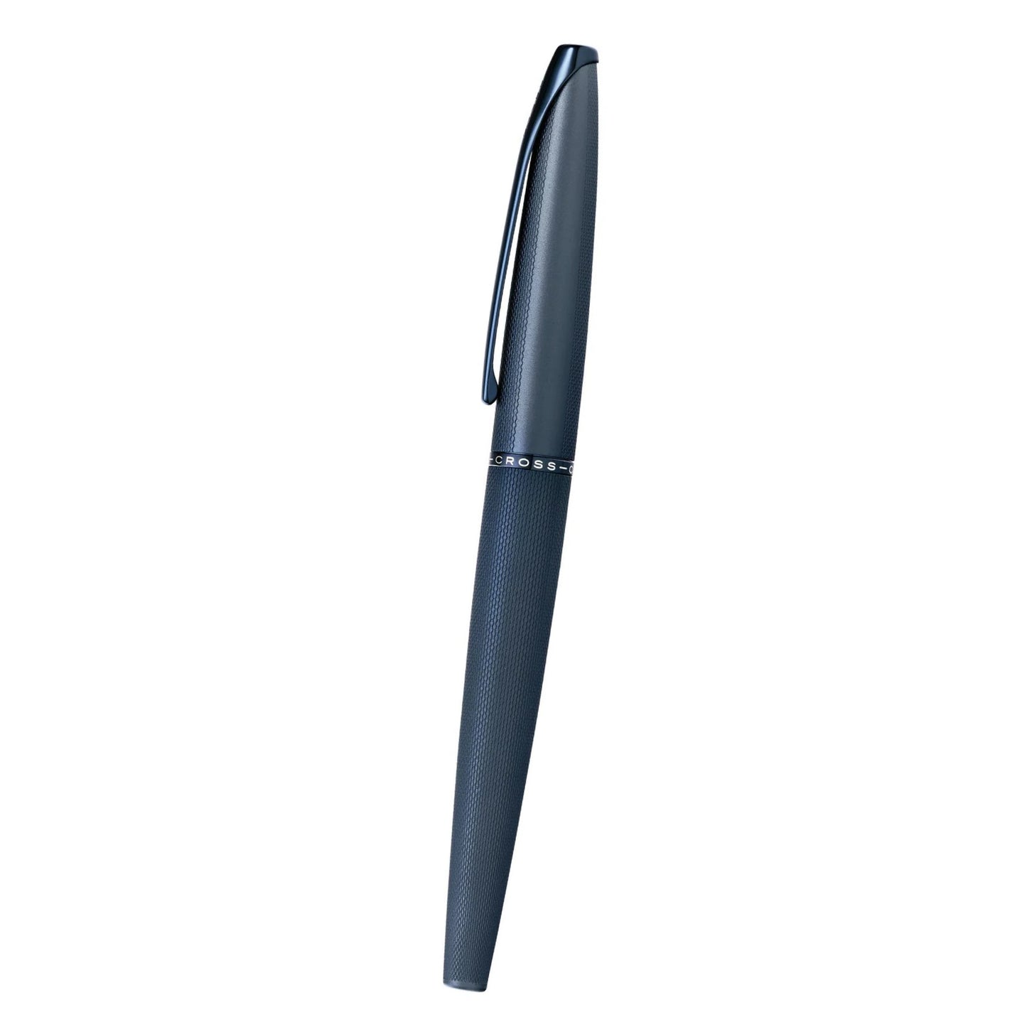 Cross ATX® Dark Blue PVD Etched Diamond Pattern with Polished Dark Blue PVD Appointments and Dark Blue PVD Coated Stainless Steel Medium Nib Fountain Pen