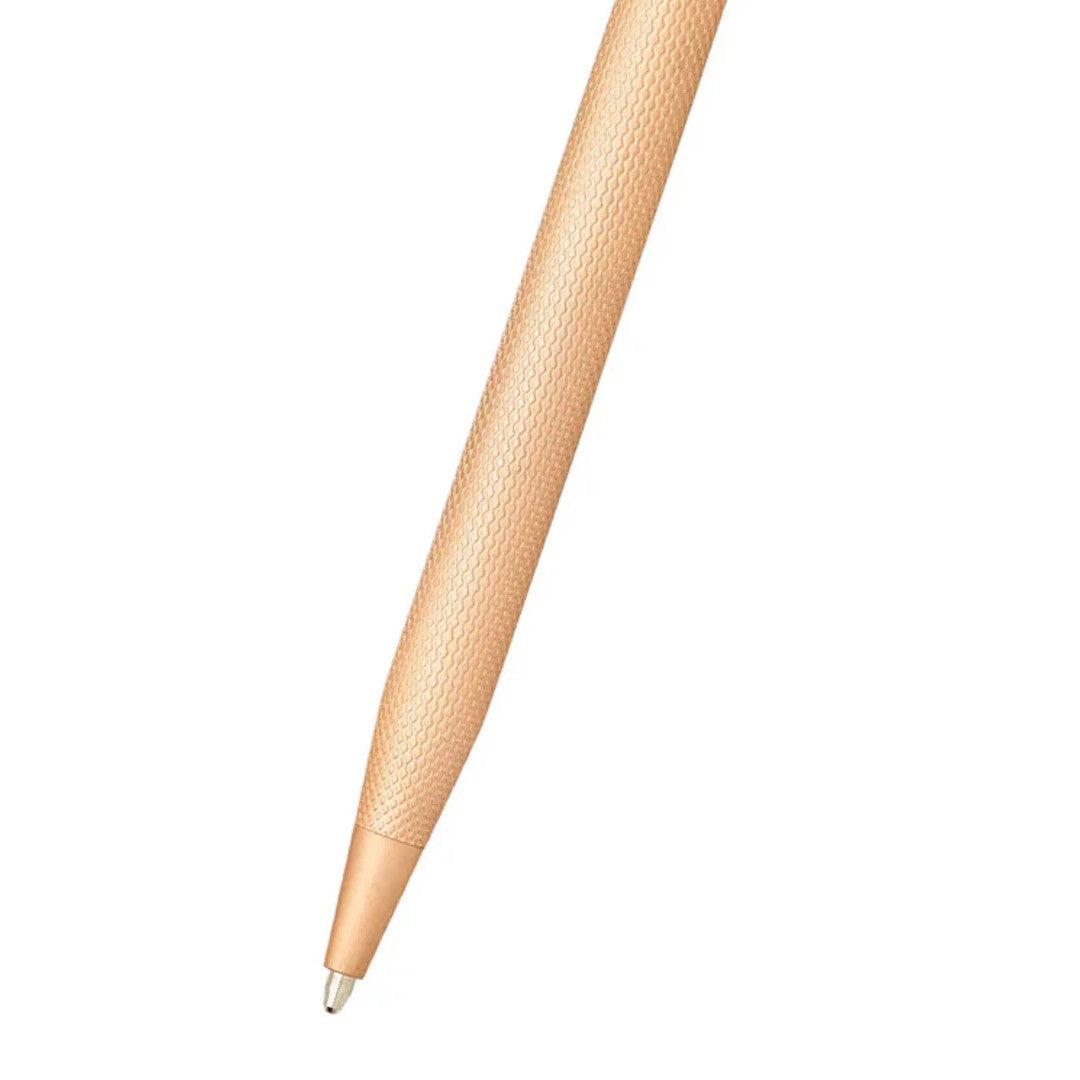 Cross Classic Century® Brushed Rose Gold PVD with Engraved Engine-Turned Diamond-Pattern Finish Ballpoint Pen