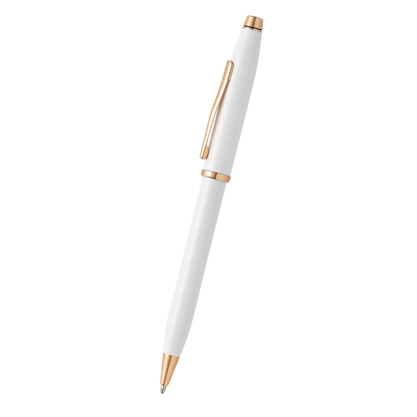 Cross Century® II Pearlescent White Lacquer with Polished Rose Gold PVD Appointments Ballpoint Pen