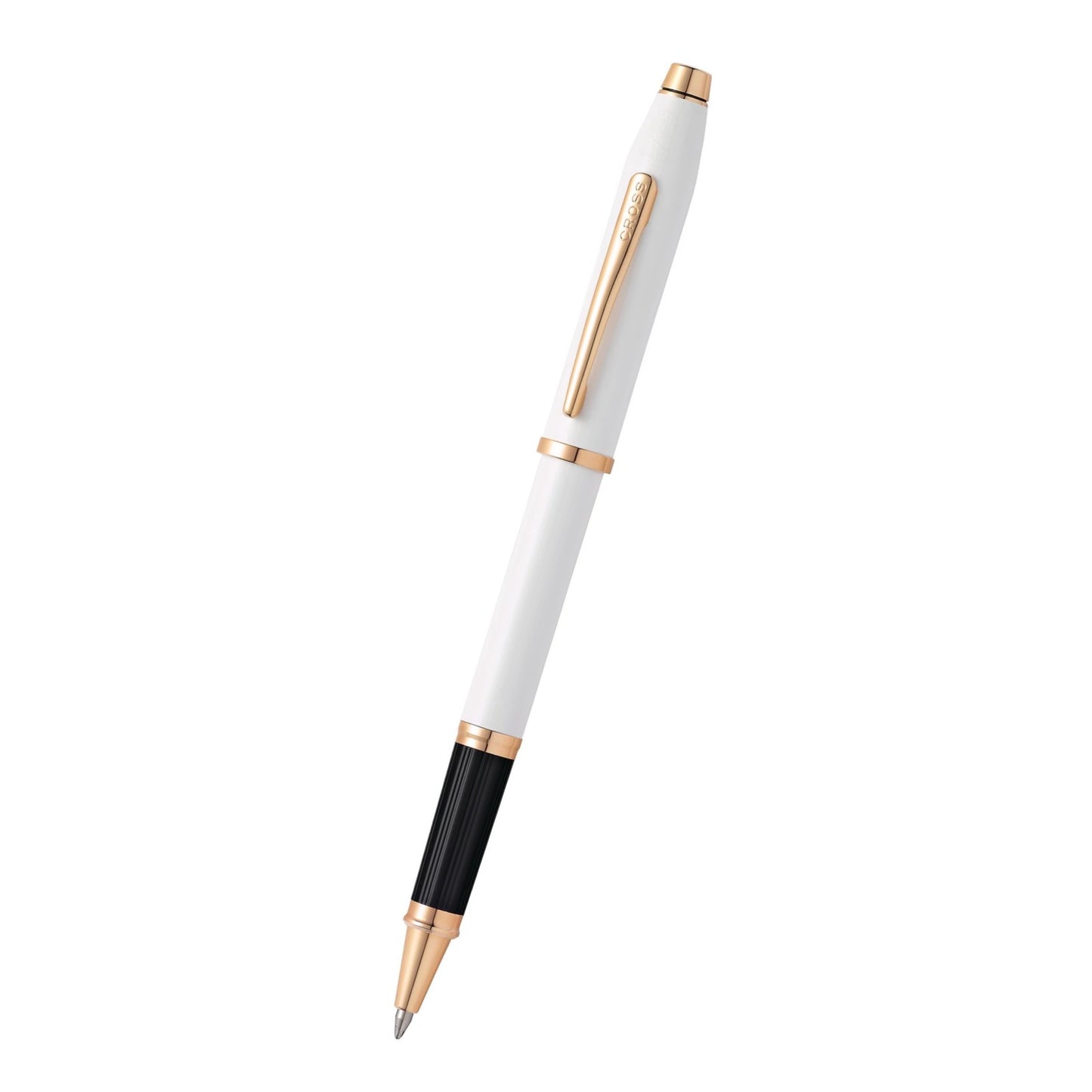 Cross Century® II Pearlescent White Lacquer with Polished Rose Gold PVD Appointments Rollerball Pen