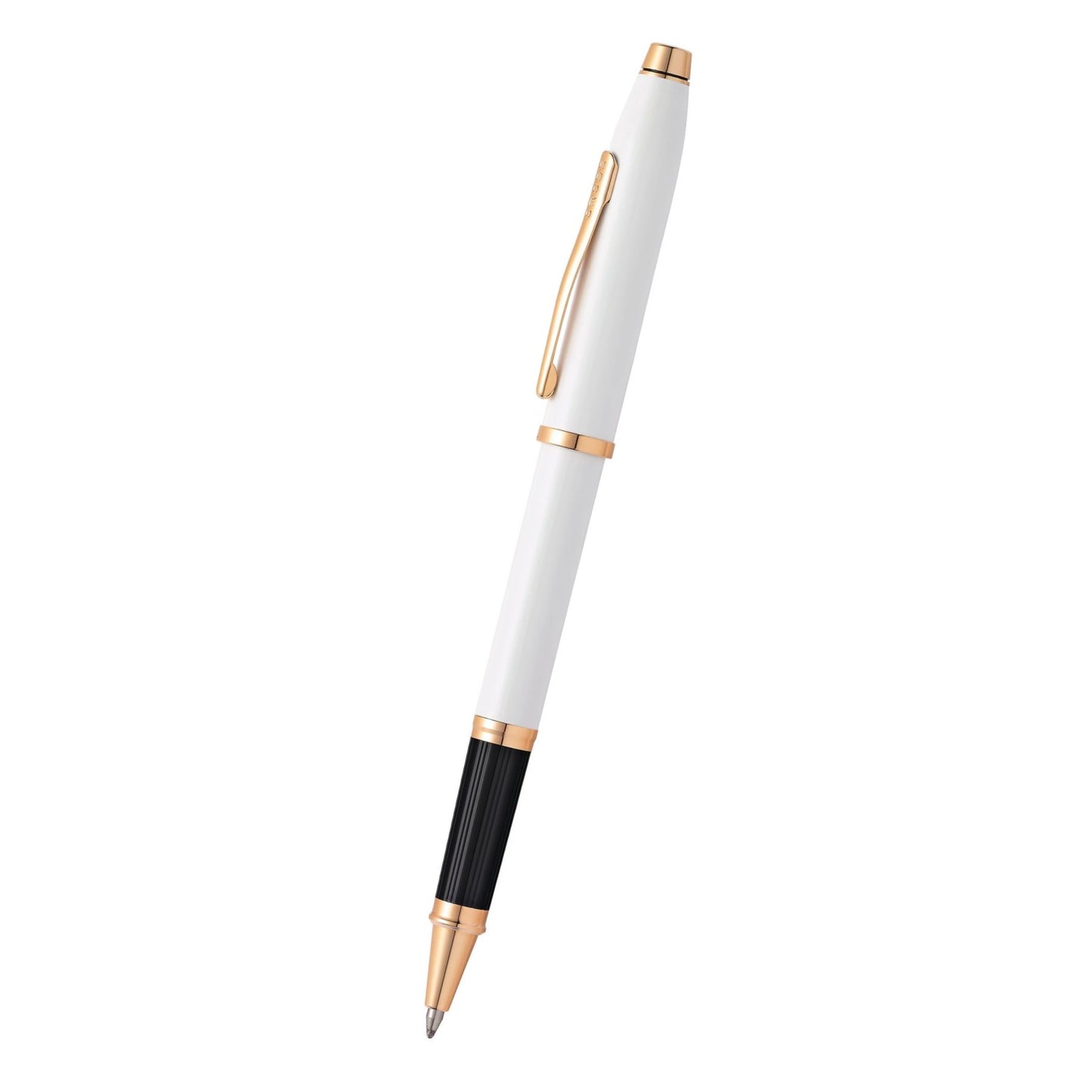 Cross Century® II Pearlescent White Lacquer with Polished Rose Gold PVD Appointments Rollerball Pen