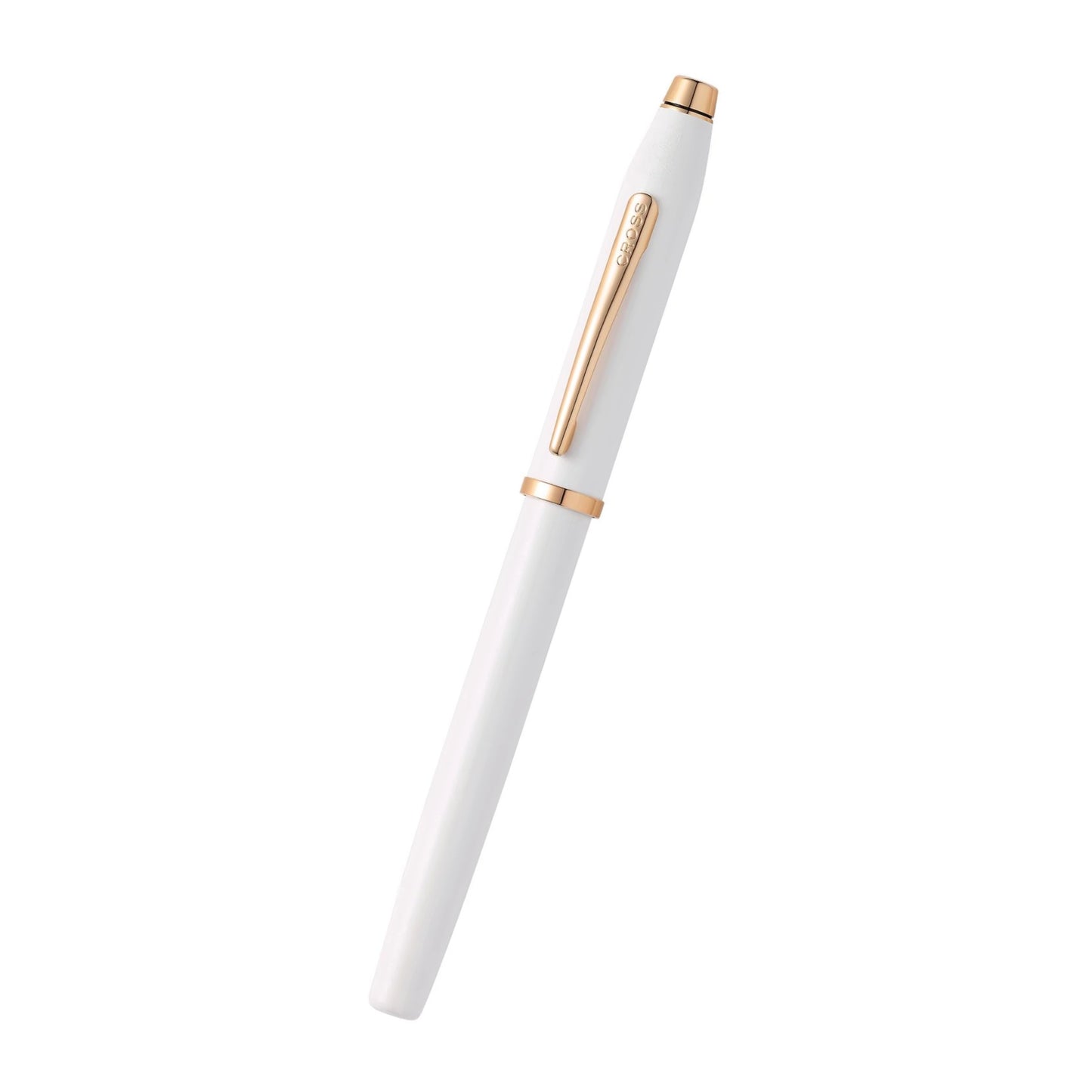 Cross Century® II Pearlescent White Lacquer with Polished Rose Gold PVD Appointments Rollerball Pen
