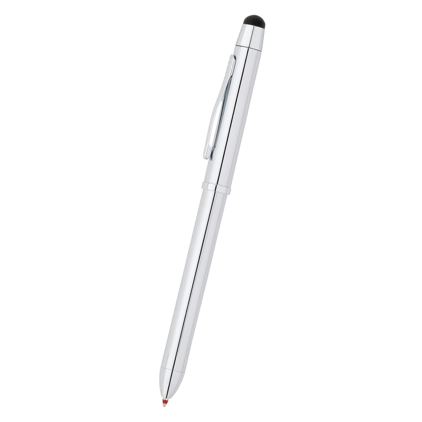 Cross Tech3+ Multi Function Pen. Lustrous Chrome with Polished Chrome Appointments, 0.5mm lead and optional stylus.