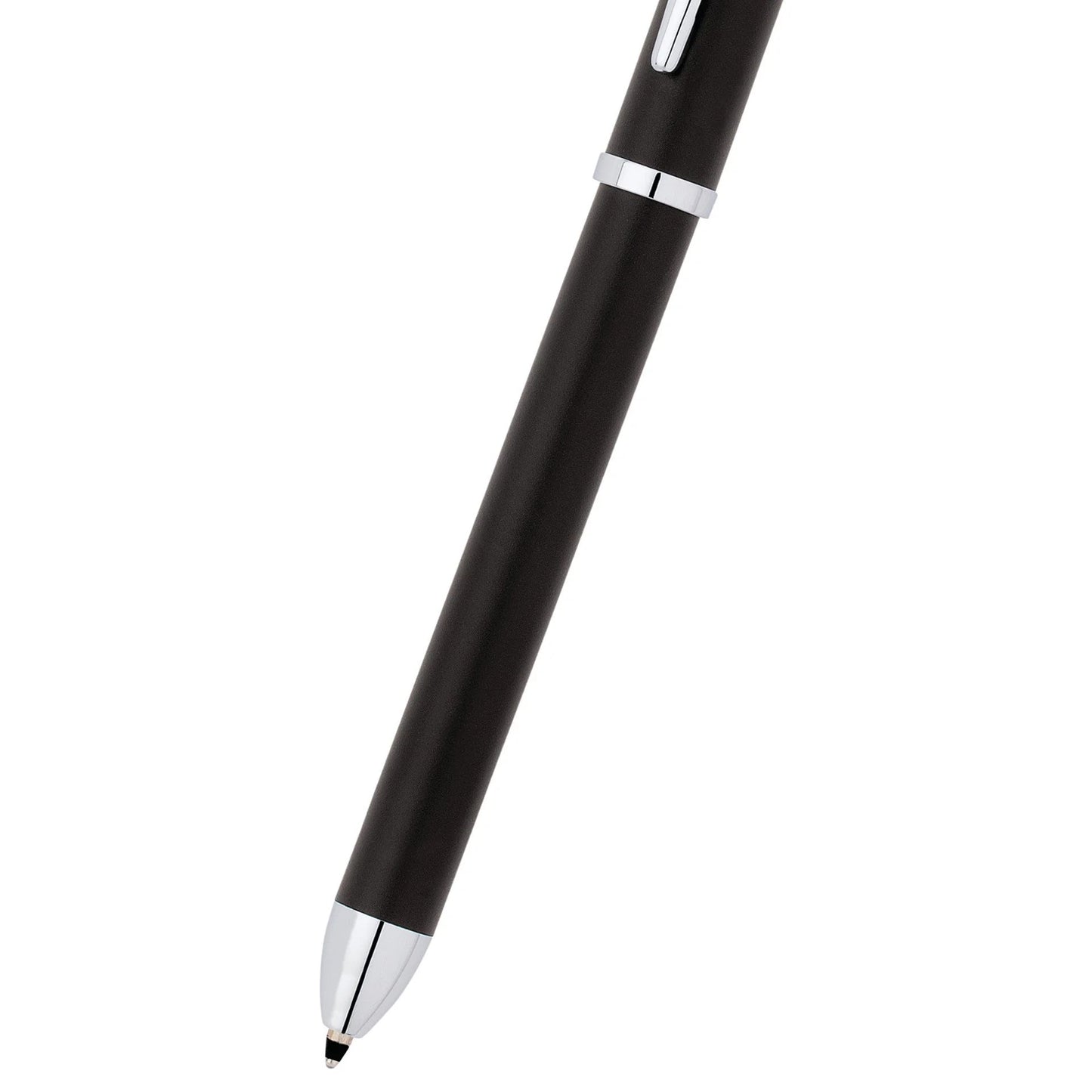 Cross Tech3+ Multi Function Pen. Satin Black with Polished Chrome Appointments, 0.5mm lead and optional stylus.