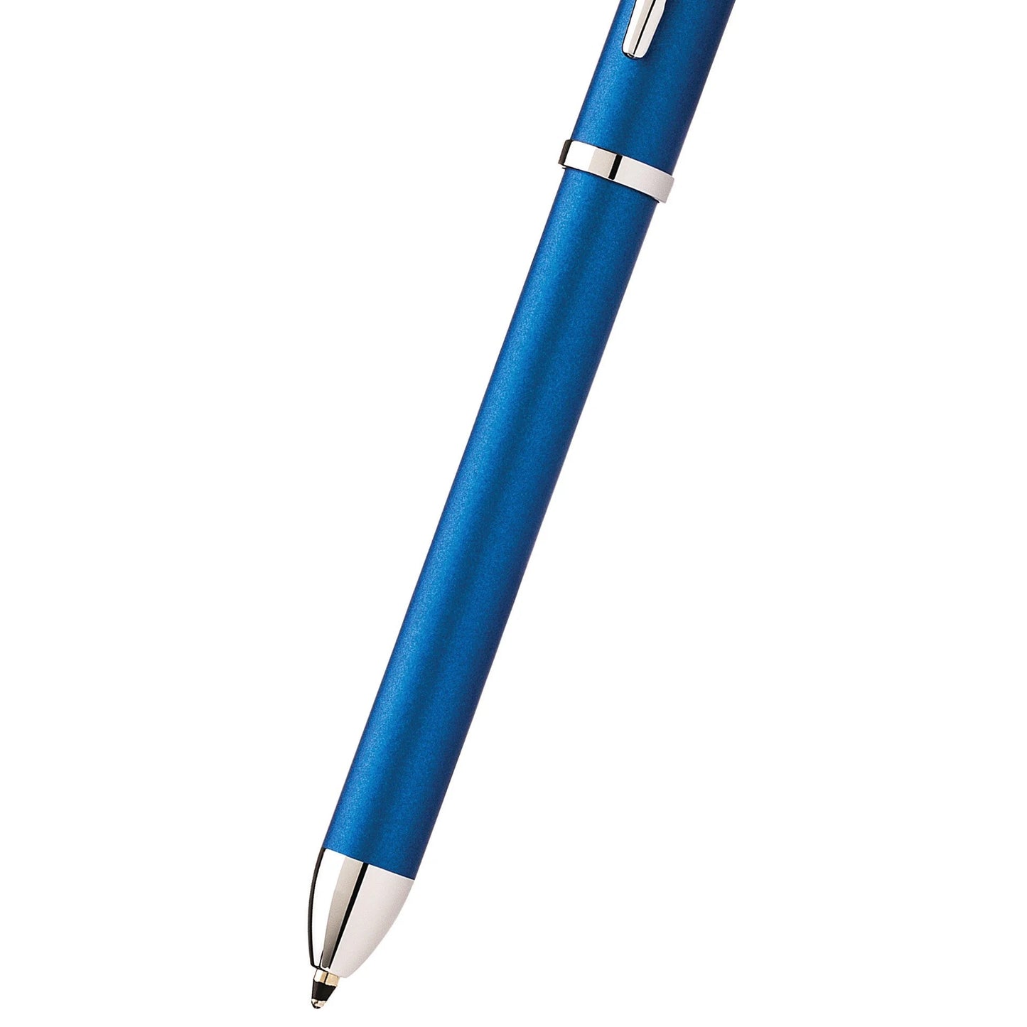 Cross Tech3+ Multi Function Pen. Metallic Blue with Polished Chrome Appointments, 0.5mm lead and optional stylus.