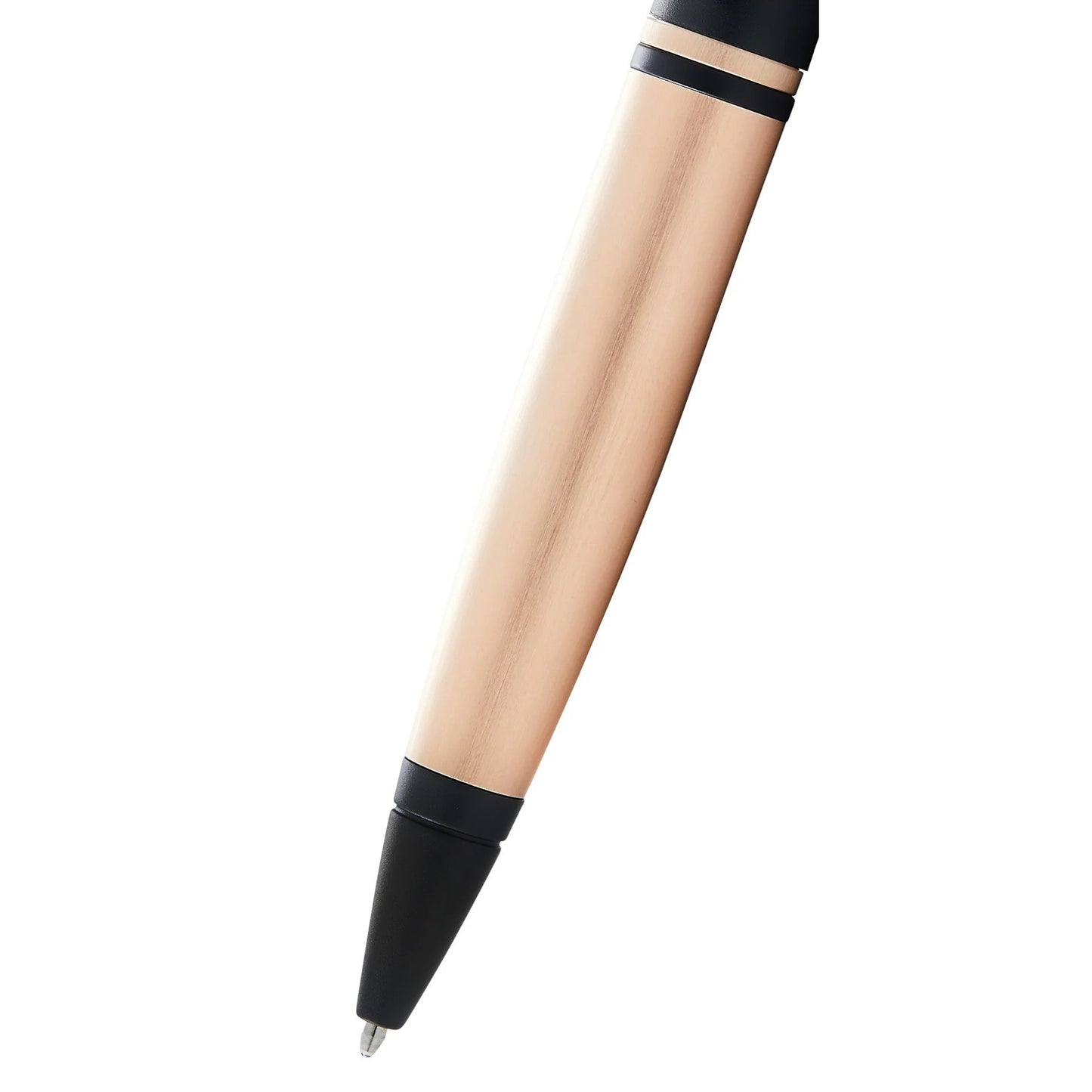 Cross Calais™ Brushed Rose Gold and Black Lacquer with Black Lacquer Appointments Ballpoint Pen