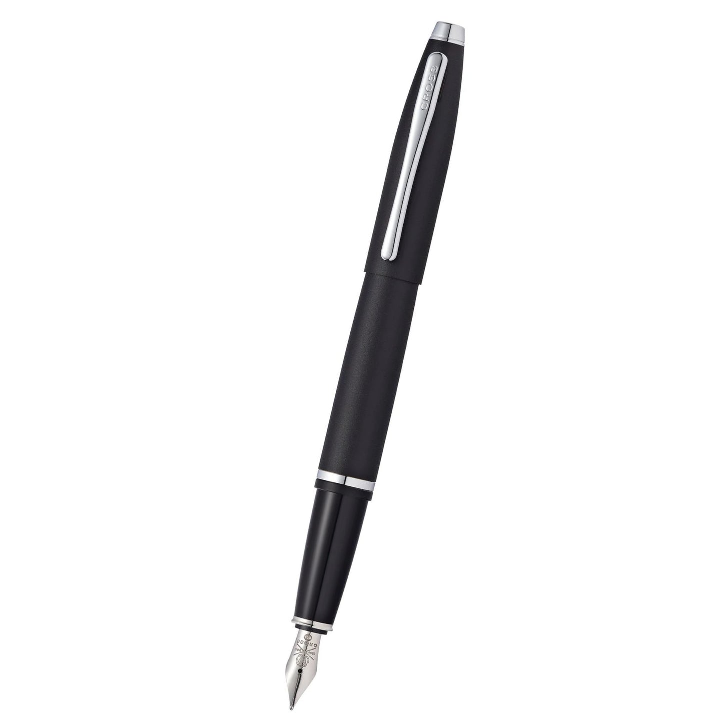 Cross Calais™ Matte Black with Polished Chrome Appointments and Medium Stainless Steel Nib Fountain Pen