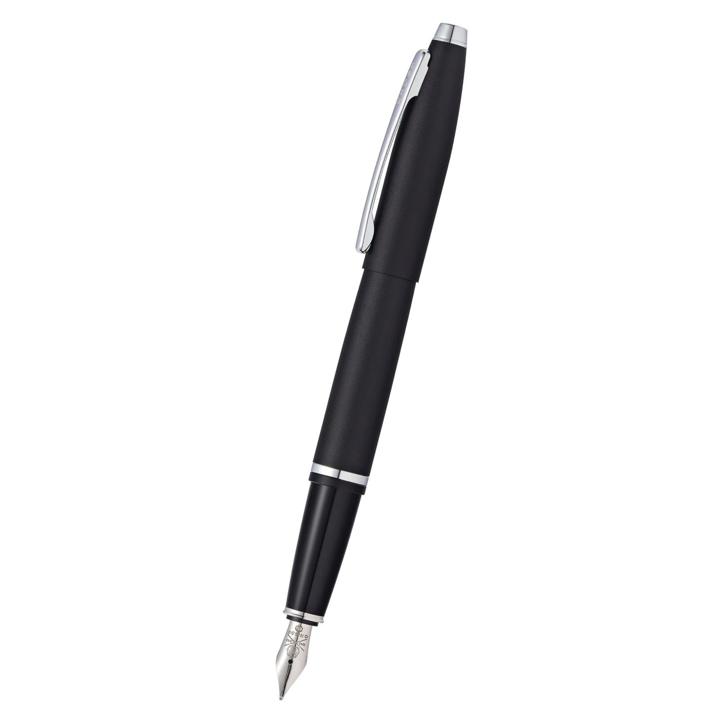 Cross Calais™ Matte Black with Polished Chrome Appointments and Medium Stainless Steel Nib Fountain Pen