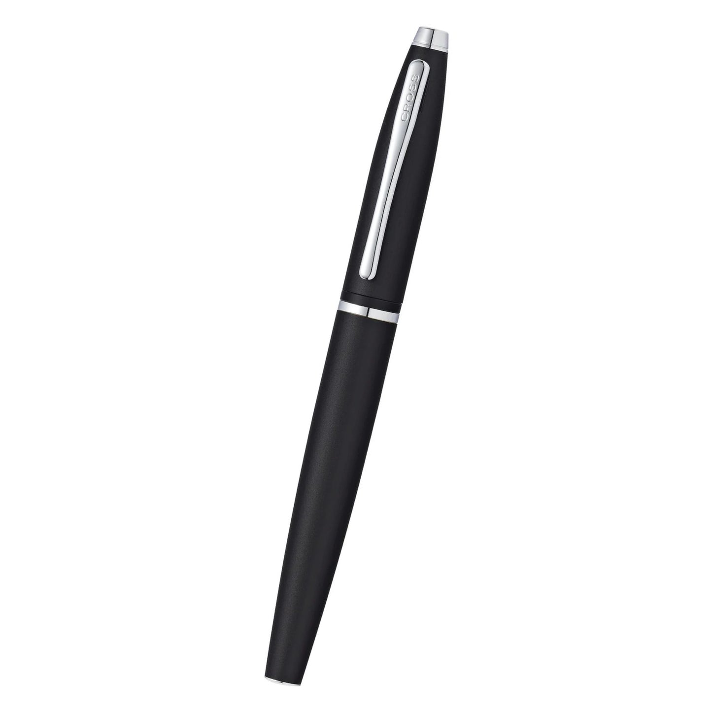 Cross Calais™ Matte Black with Polished Chrome Appointments and Medium Stainless Steel Nib Fountain Pen