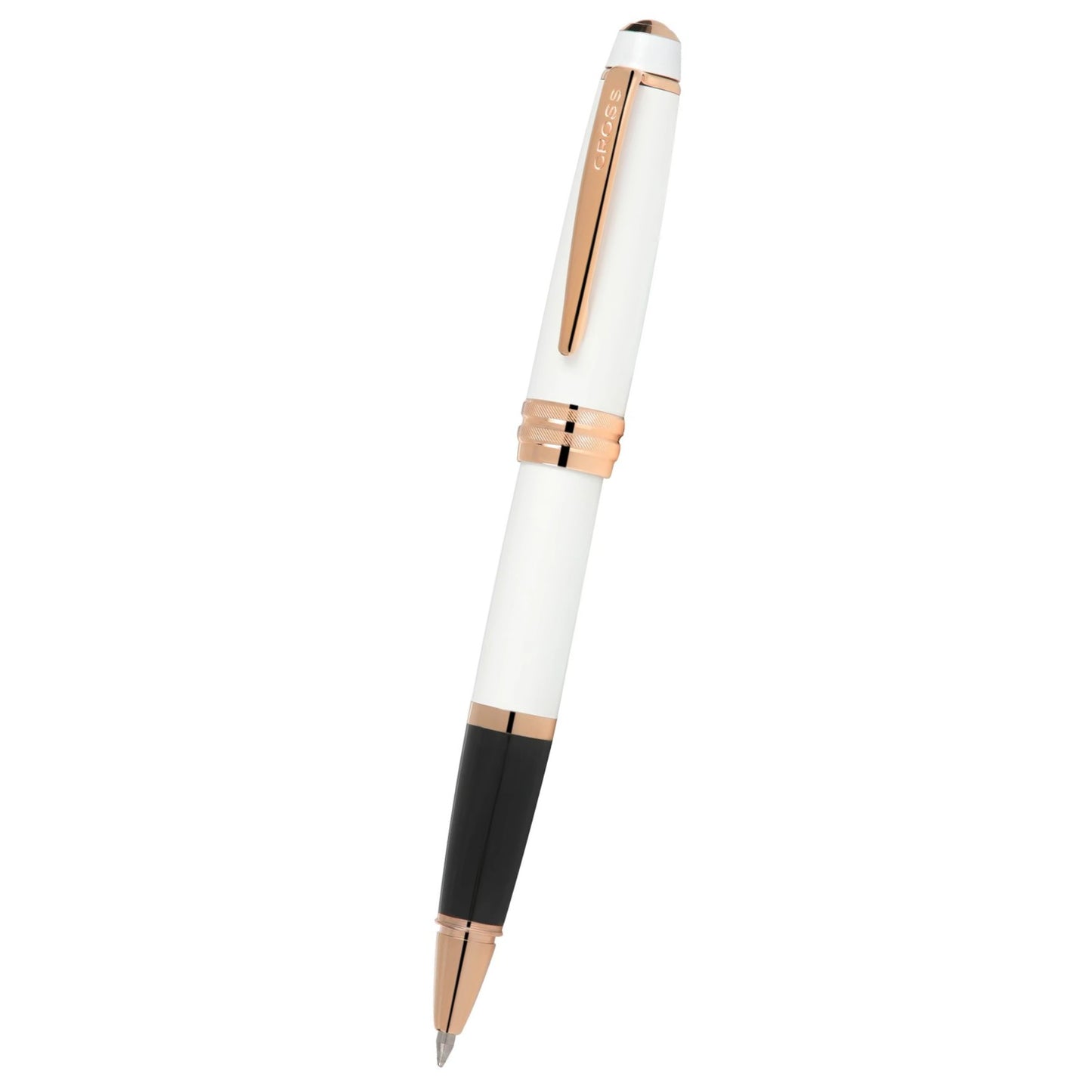 Cross Bailey™ Pearlescent White Lacquer Rollerball Pen with Rose Gold Appointments