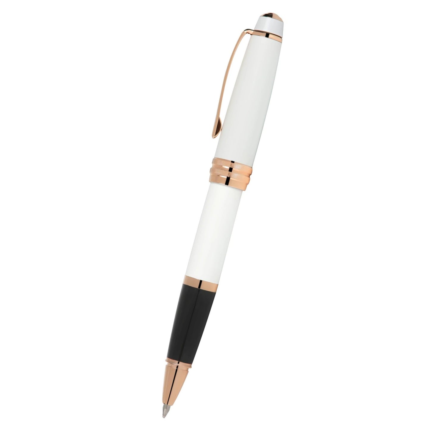 Cross Bailey™ Pearlescent White Lacquer Rollerball Pen with Rose Gold Appointments