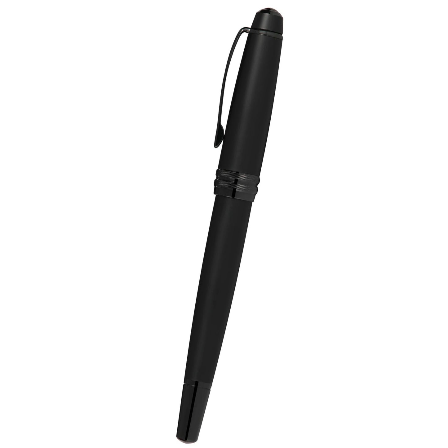 Cross Bailey™ Matte Black Lacquer with Polished Black PVD appointments and Polished Black PVD Coated Stainless Steel Fine Nib Fountain Pen