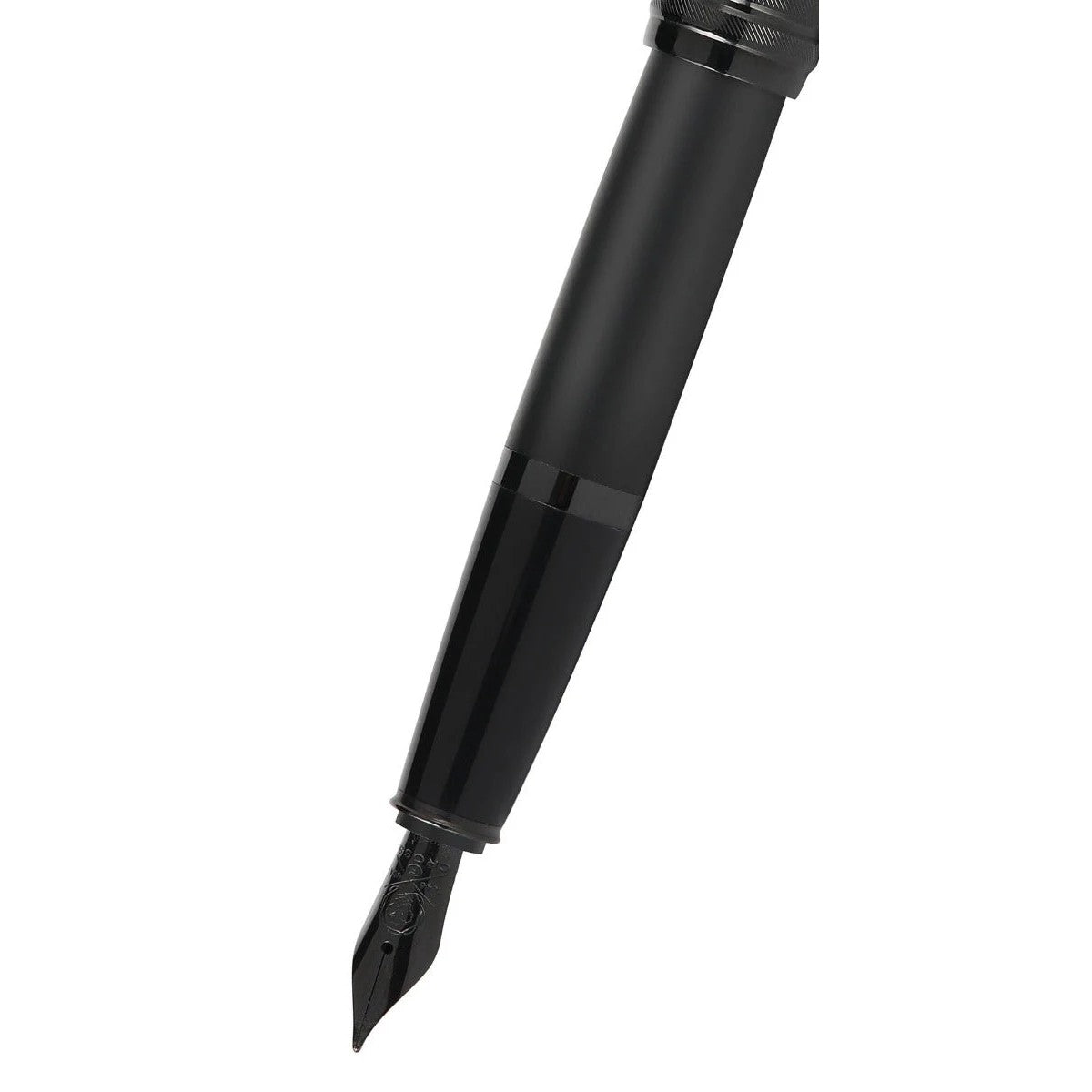 Cross Bailey™ Matte Black Lacquer Pen with Polished Black PVD appointments and Polished Black PVD Coated Stainless Steel Medium Nib Fountain Pen