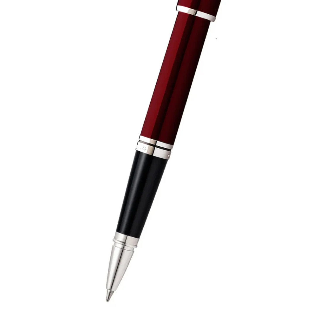 Coventry Red Lacquer with Polished Chrome Appointments Rollerball Pen