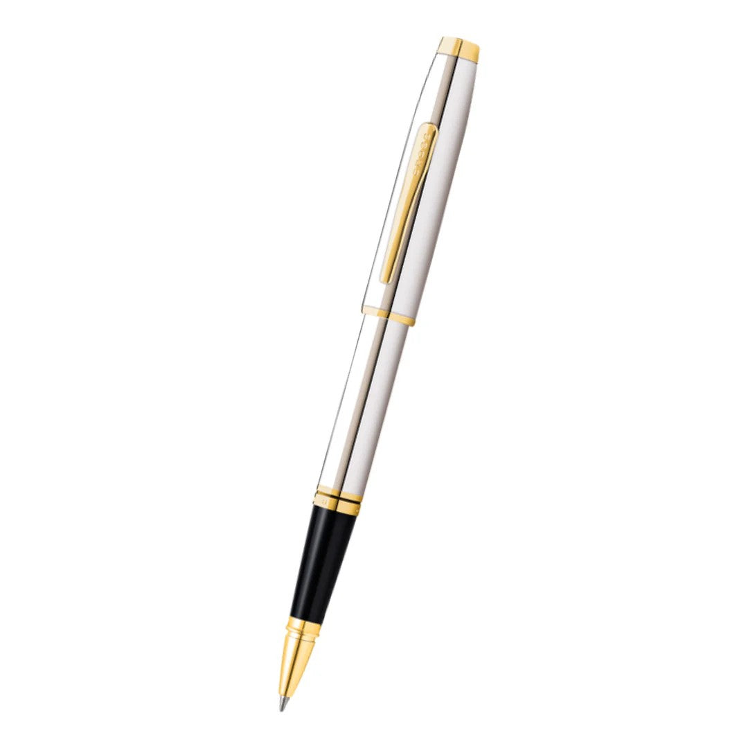 Coventry Polished Chrome with Gold Tone Appointments Rollerball Pen