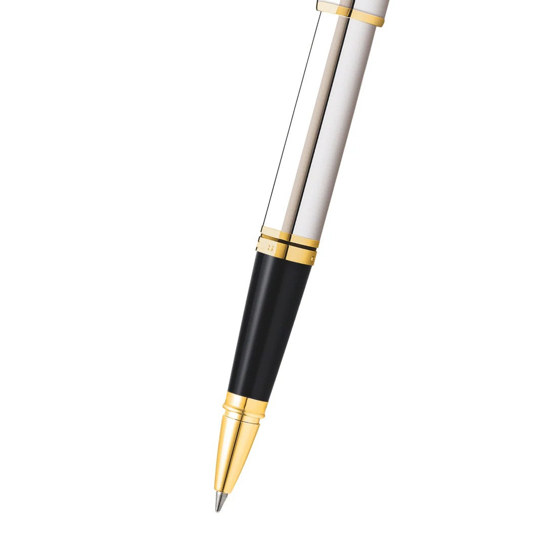 Coventry Polished Chrome with Gold Tone Appointments Rollerball Pen