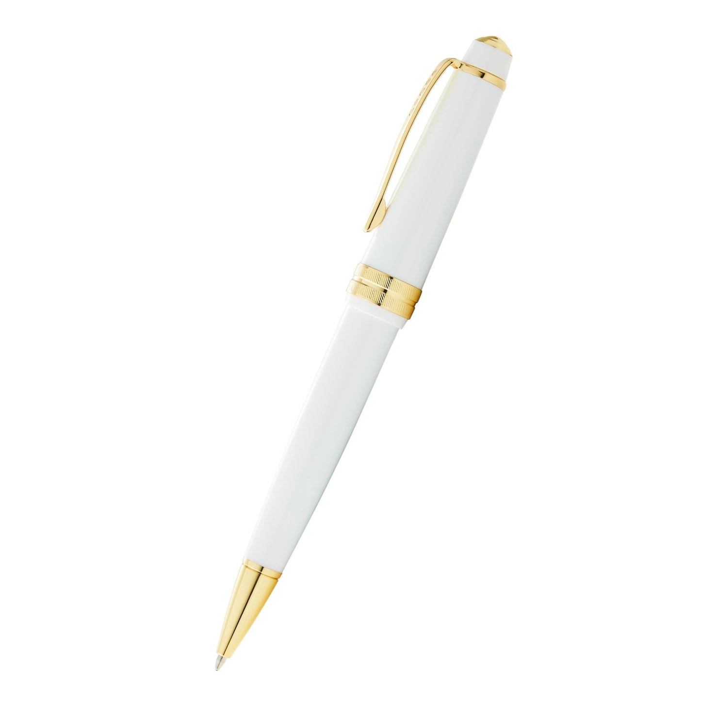 Cross Bailey Light™ Polished White Resin and Gold Tone Fine-Tip Ballpoint Pen
