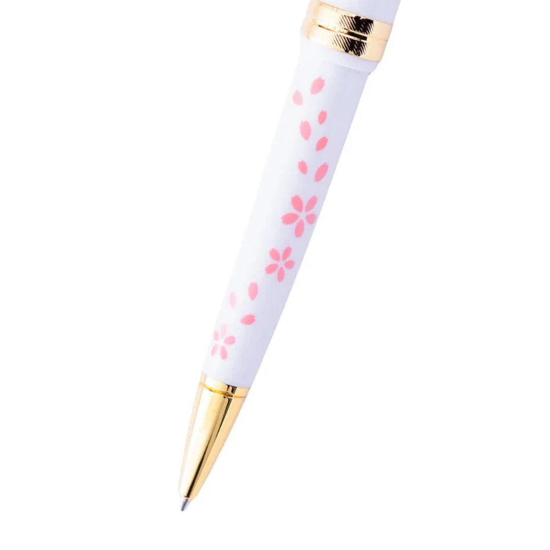 Cross Bailey Light Cherry Blossom Glossy White Resin with Gold PVD Appointments Ballpoint Pen