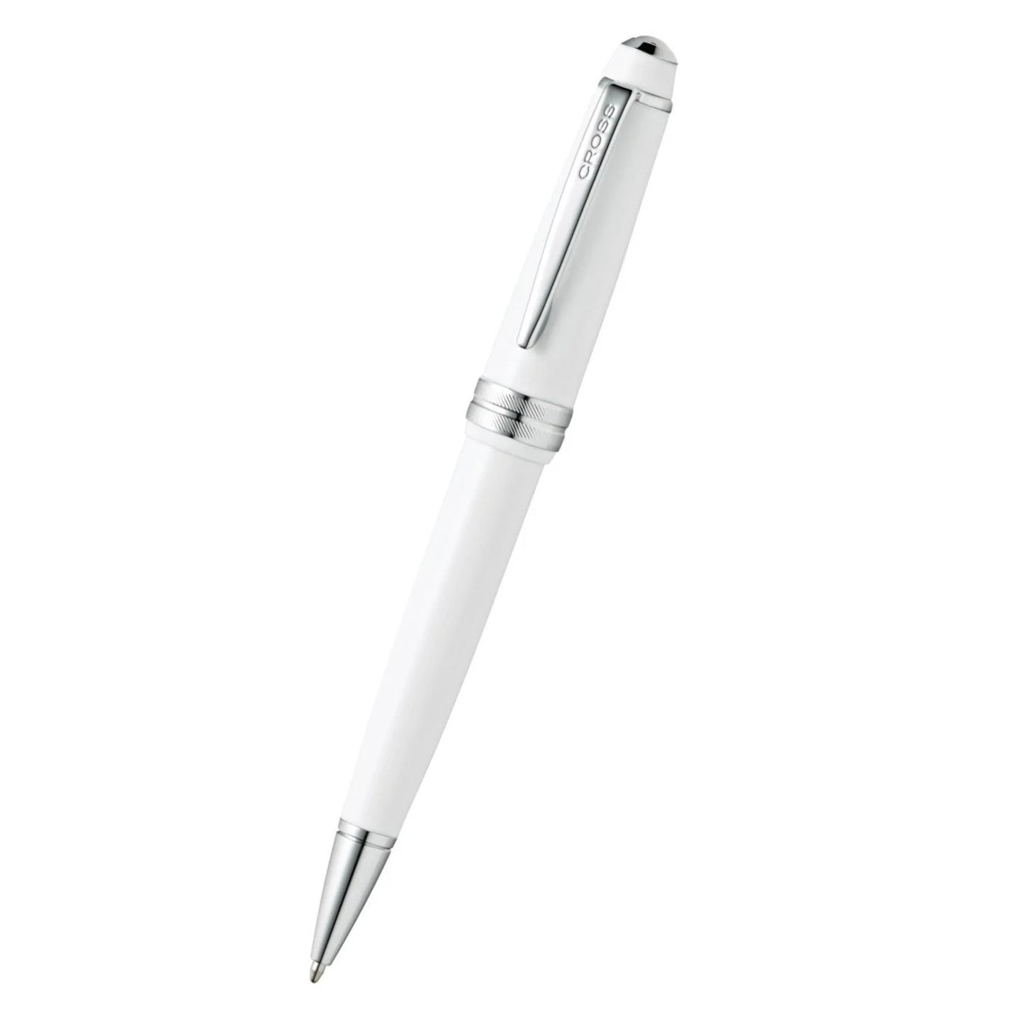 Cross Bailey Light™ Polished White Resin with Polished Chrome Appointments Fine-Tip Ballpoint Pen