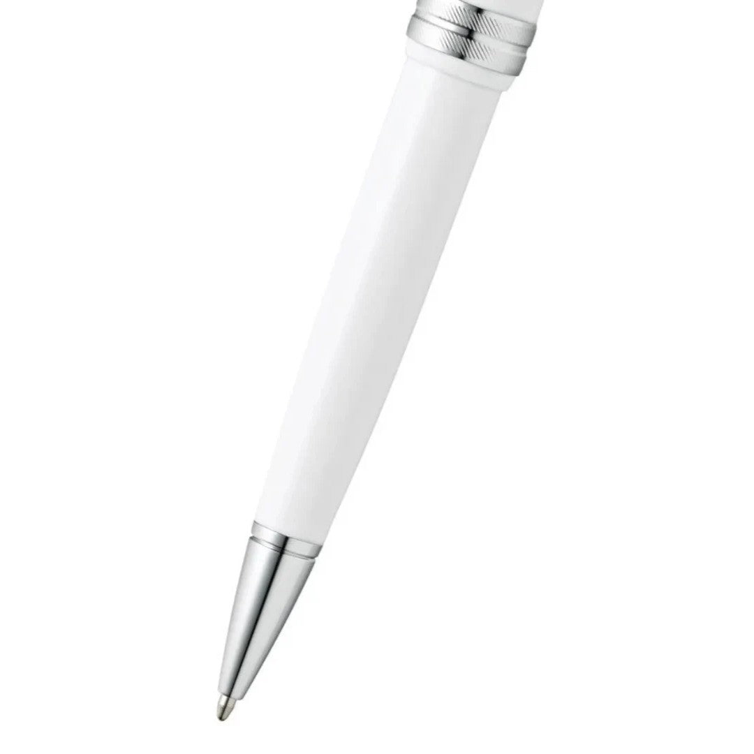 Cross Bailey Light™ Polished White Resin with Polished Chrome Appointments Fine-Tip Ballpoint Pen