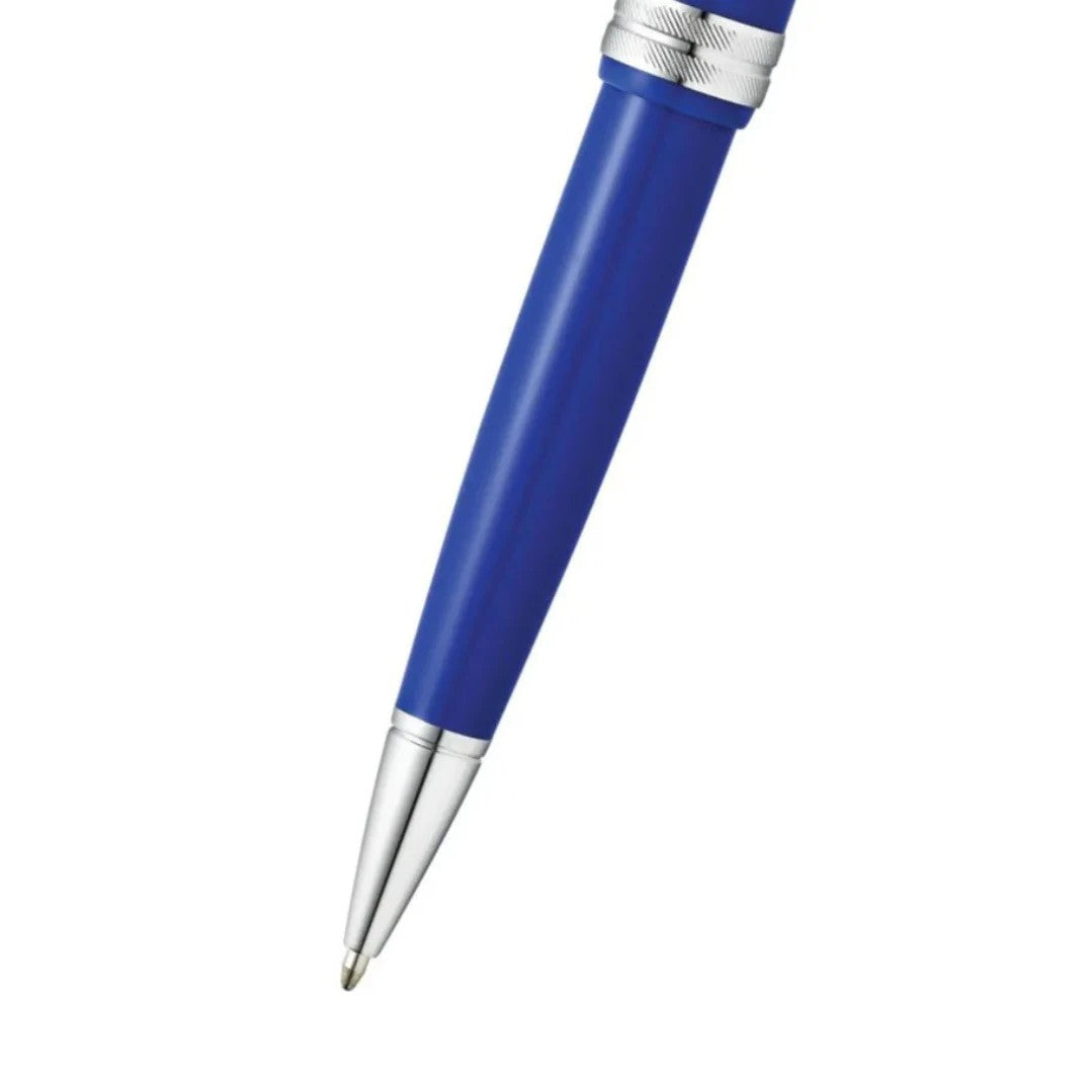 Cross Bailey Light™ Polished Blue Resin with Polished Chrome Appointments Fine-Tip Ballpoint Pen