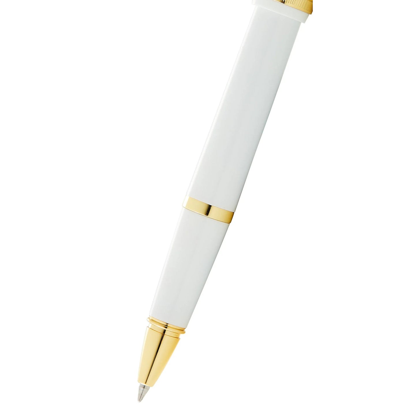Cross Bailey Light™ Polished White Resin and Gold Tone Fine-Tip Rollerball Pen