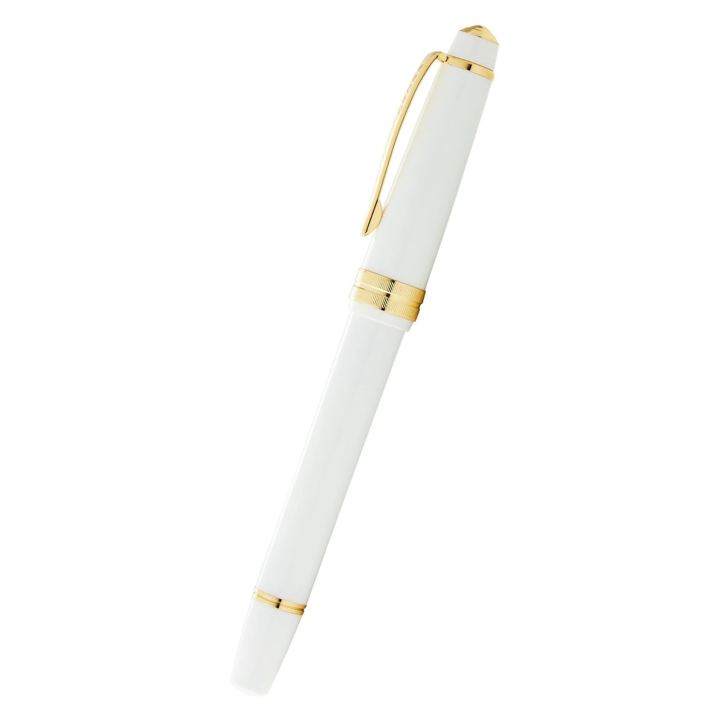 Cross Bailey Light™ Polished White Resin and Gold Tone Fine-Tip Rollerball Pen