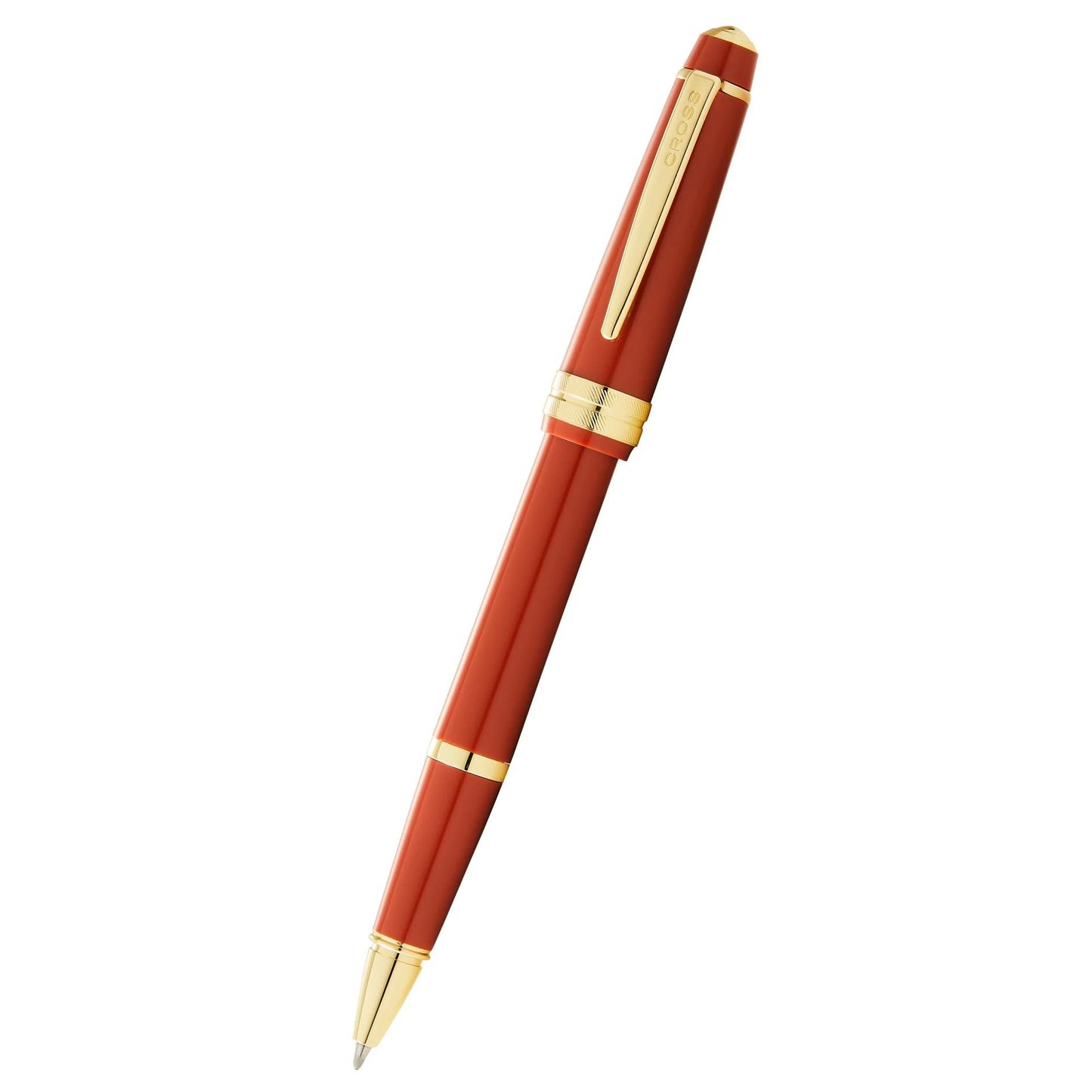 Cross Bailey Light™ Polished Amber Resin and Gold Tone Fine-Tip Rollerball Pen