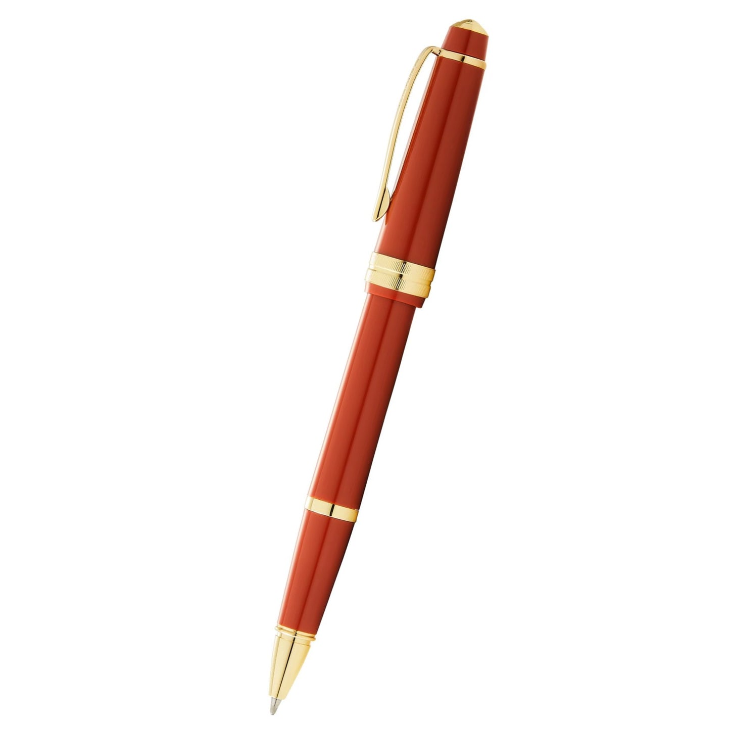 Cross Bailey Light™ Polished Amber Resin and Gold Tone Fine-Tip Rollerball Pen
