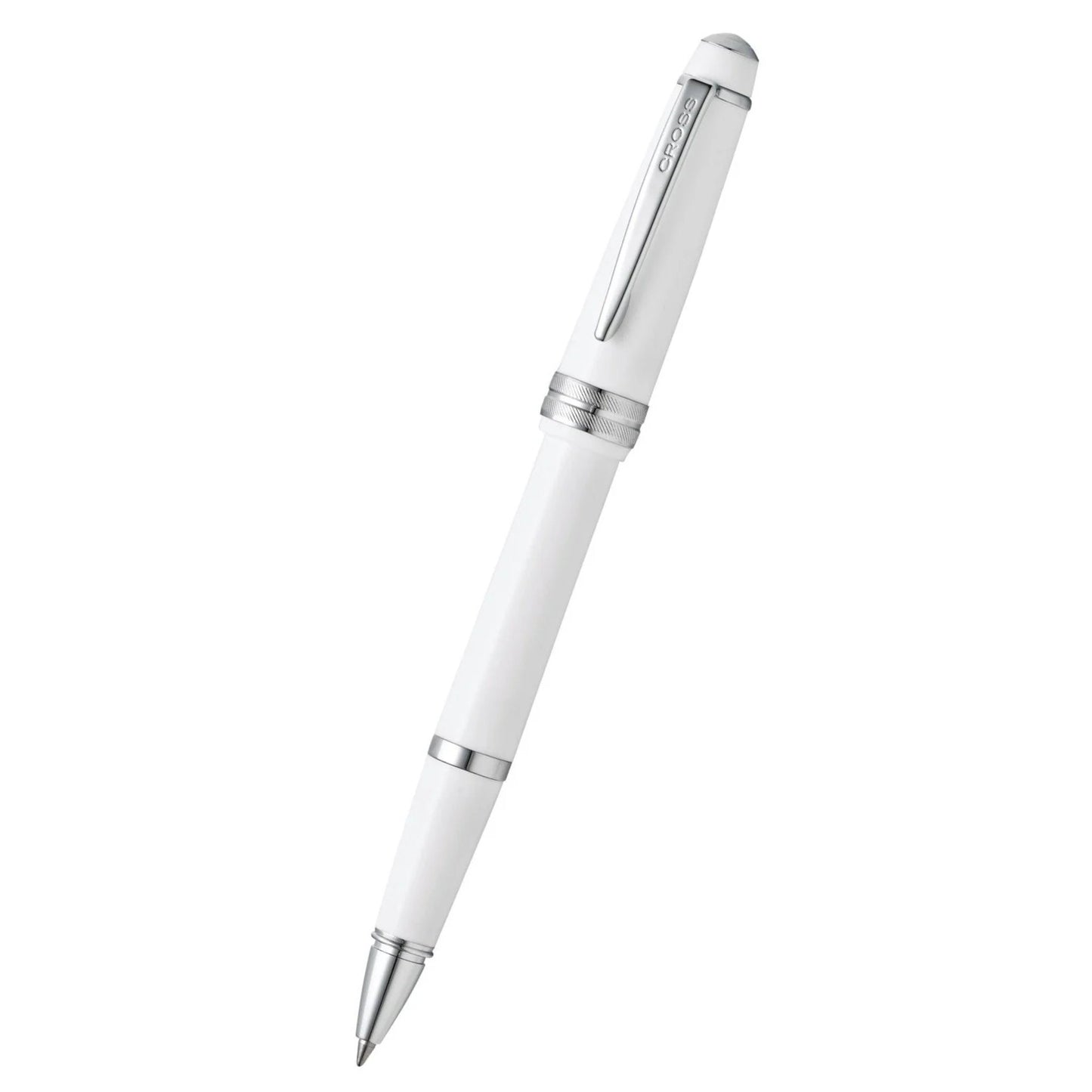Cross Bailey Light™ Polished White Resin with Polished Chrome Appointments Fine-Tip Rollerball Pen