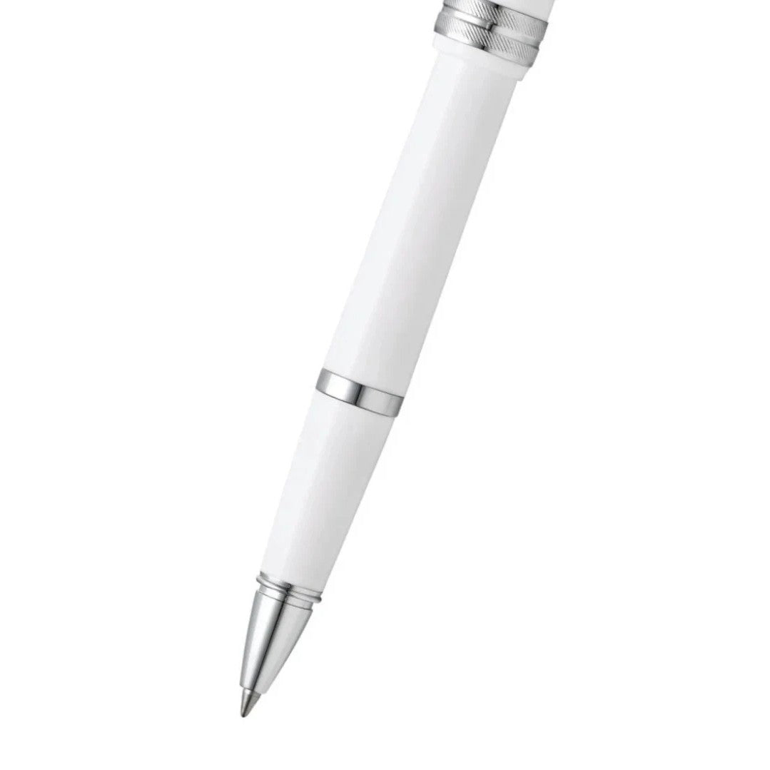Cross Bailey Light™ Polished White Resin with Polished Chrome Appointments Fine-Tip Rollerball Pen