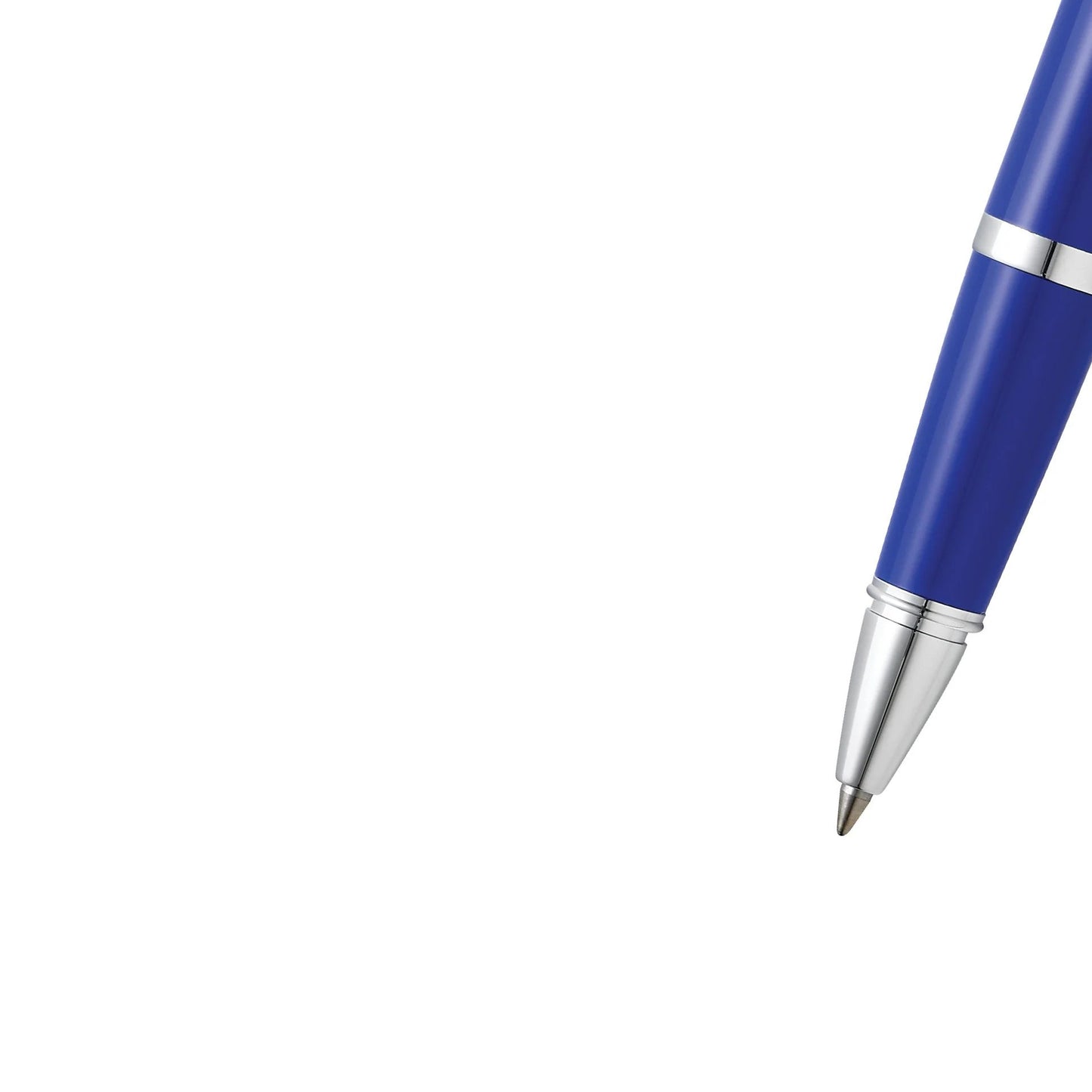 Cross Bailey Light™ Polished Blue Resin with Polished Chrome Appointments Fine-Tip Rollerball Pen