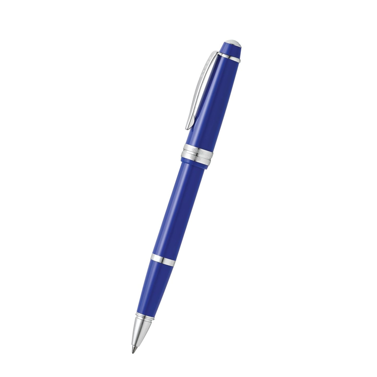 Cross Bailey Light™ Polished Blue Resin with Polished Chrome Appointments Fine-Tip Rollerball Pen