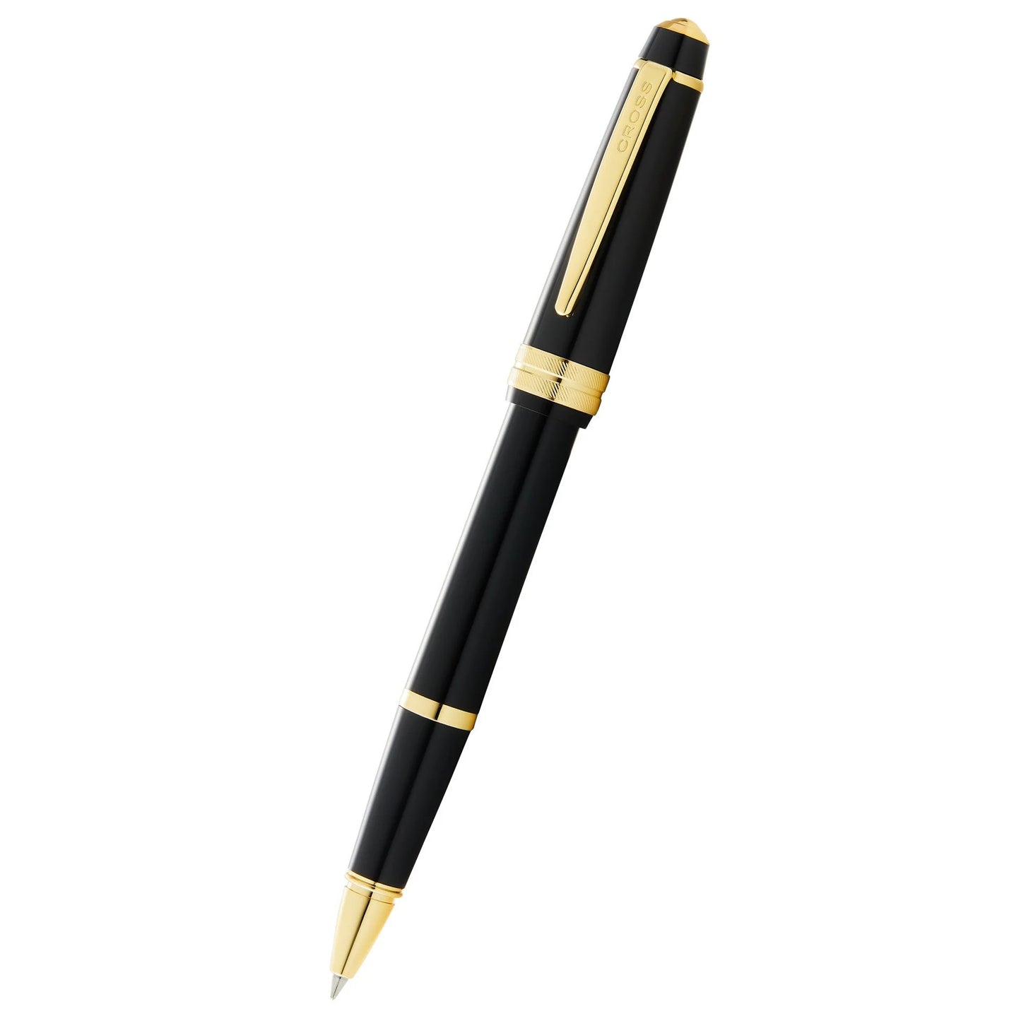 Cross Bailey Light™ Polished Black Resin and Gold Tone Fine-Tip Rollerball Pen