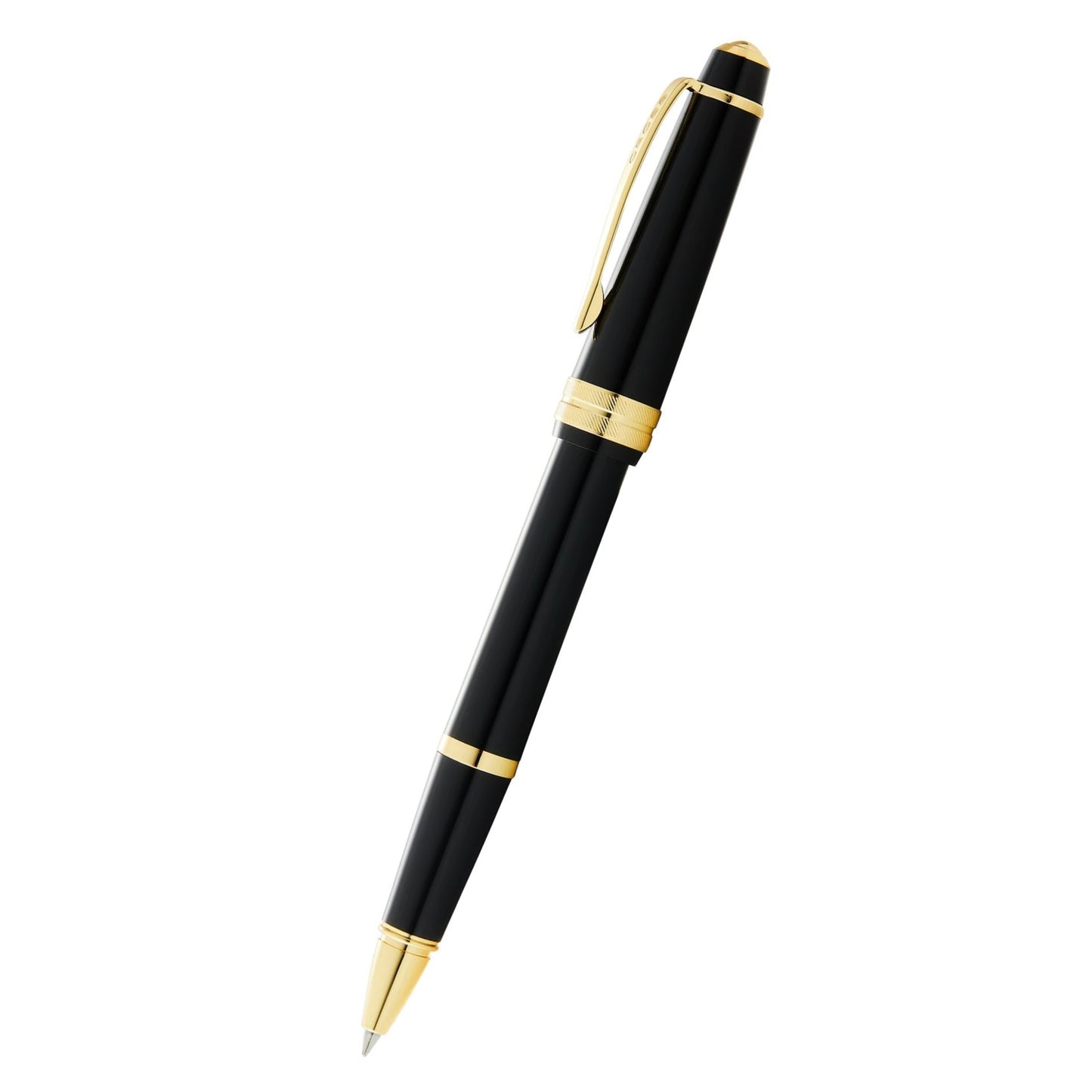 Cross Bailey Light™ Polished Black Resin and Gold Tone Fine-Tip Rollerball Pen