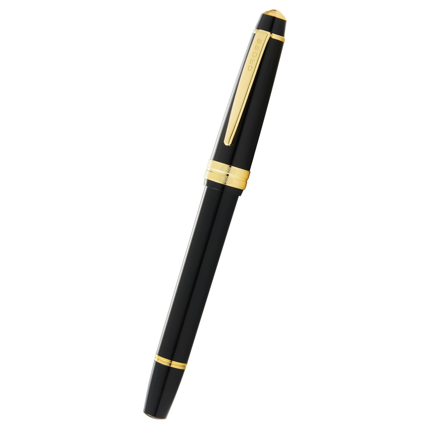Cross Bailey Light™ Polished Black Resin and Gold Tone Fine-Tip Rollerball Pen