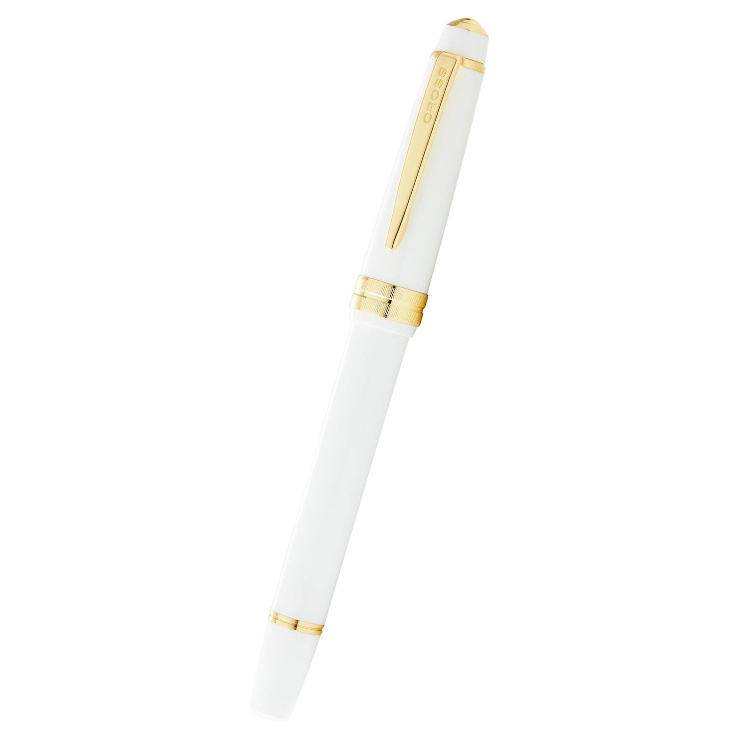 Cross Bailey Light™ Polished White Resin and Gold Tone Fine Nib Fountain Pen
