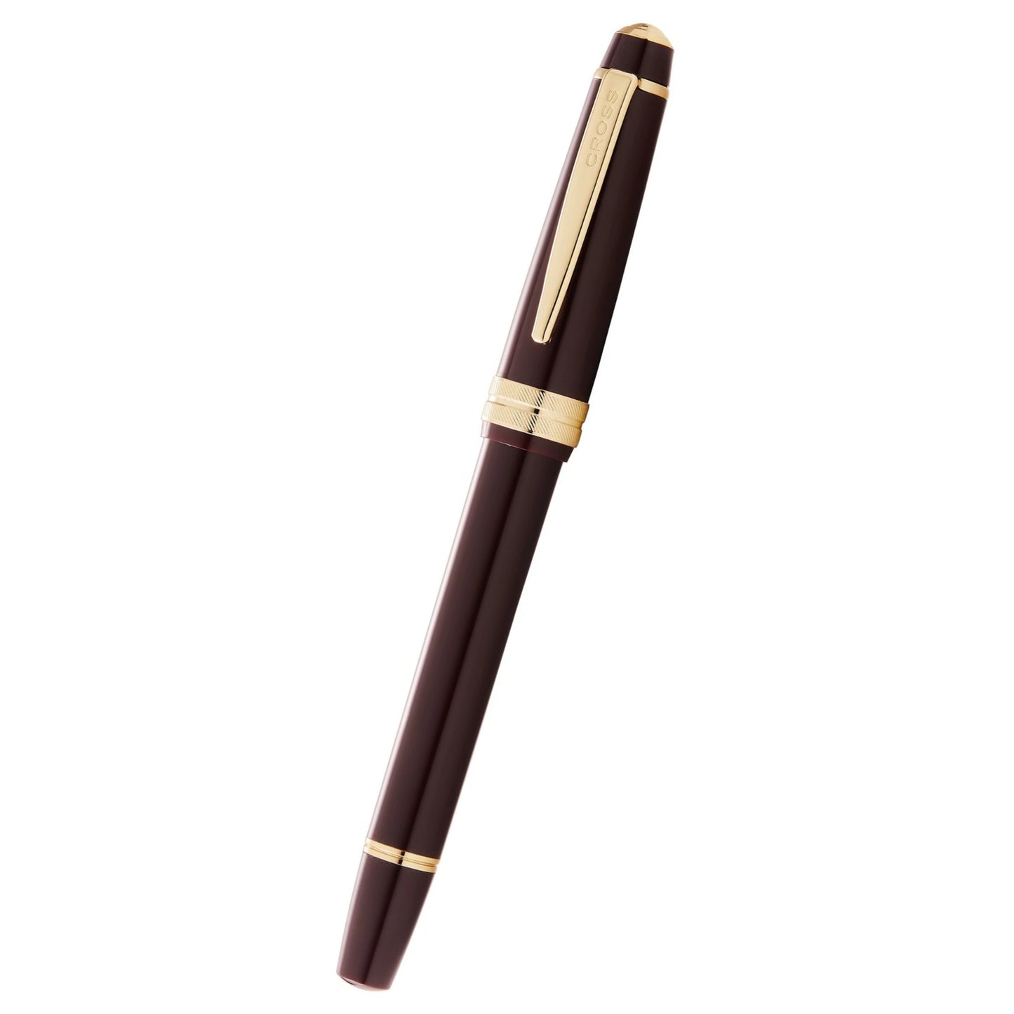 Cross Bailey Light™ Polished Burgundy Resin and Gold Tone Fine Nib Fountain Pen
