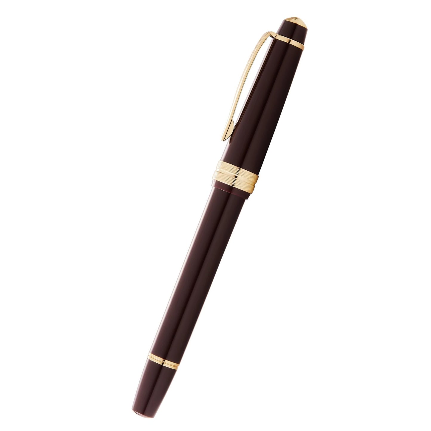 Cross Bailey Light™ Polished Burgundy Resin and Gold Tone Fine Nib Fountain Pen