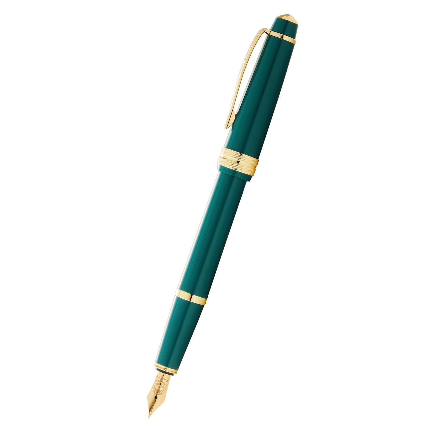 Cross Bailey Light™ Polished Green Resin and Gold Tone Fine Nib Fountain Pen