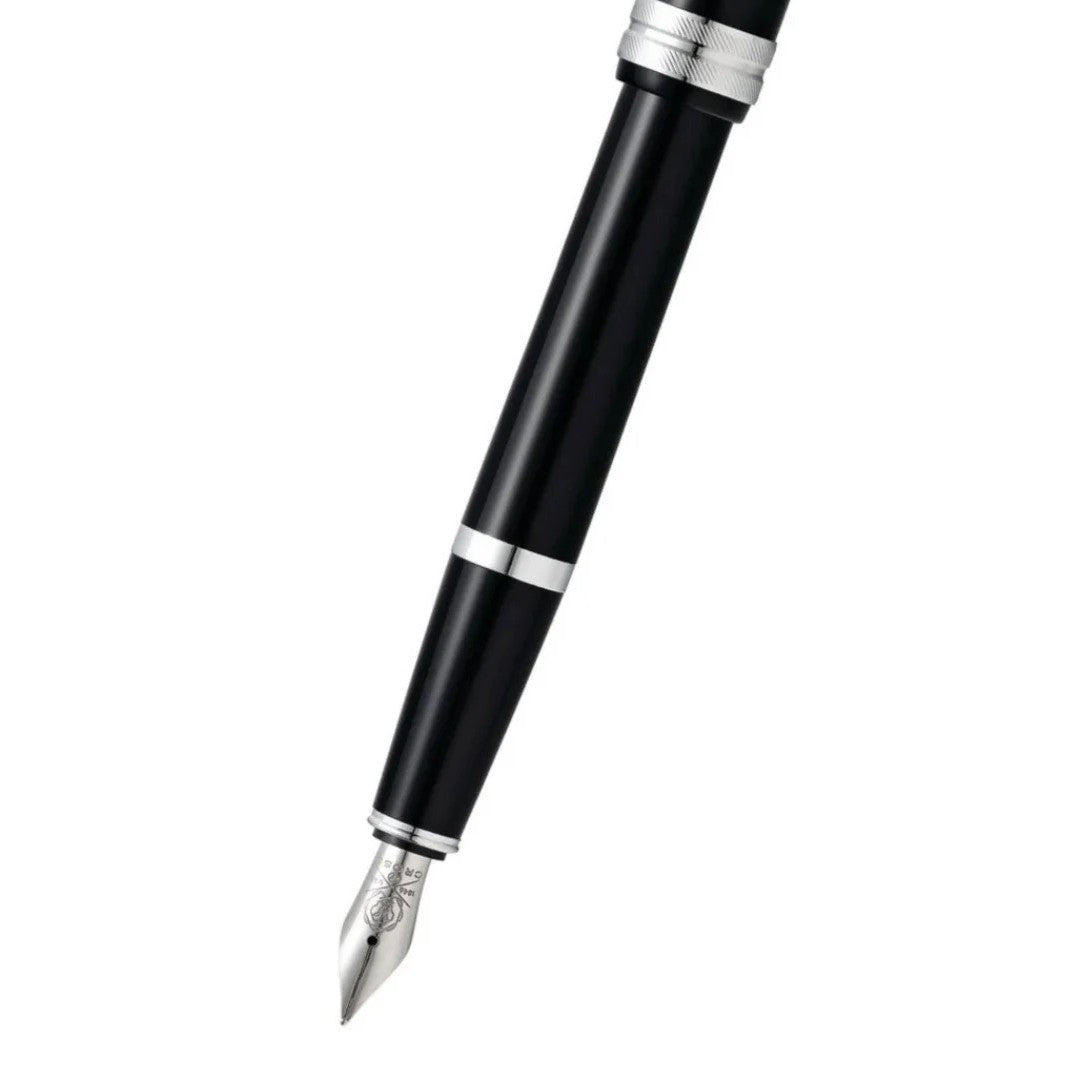 Cross Bailey Light™ Polished Black Resin with Polished Chrome Appointments and Fine Nib Fountain Pen