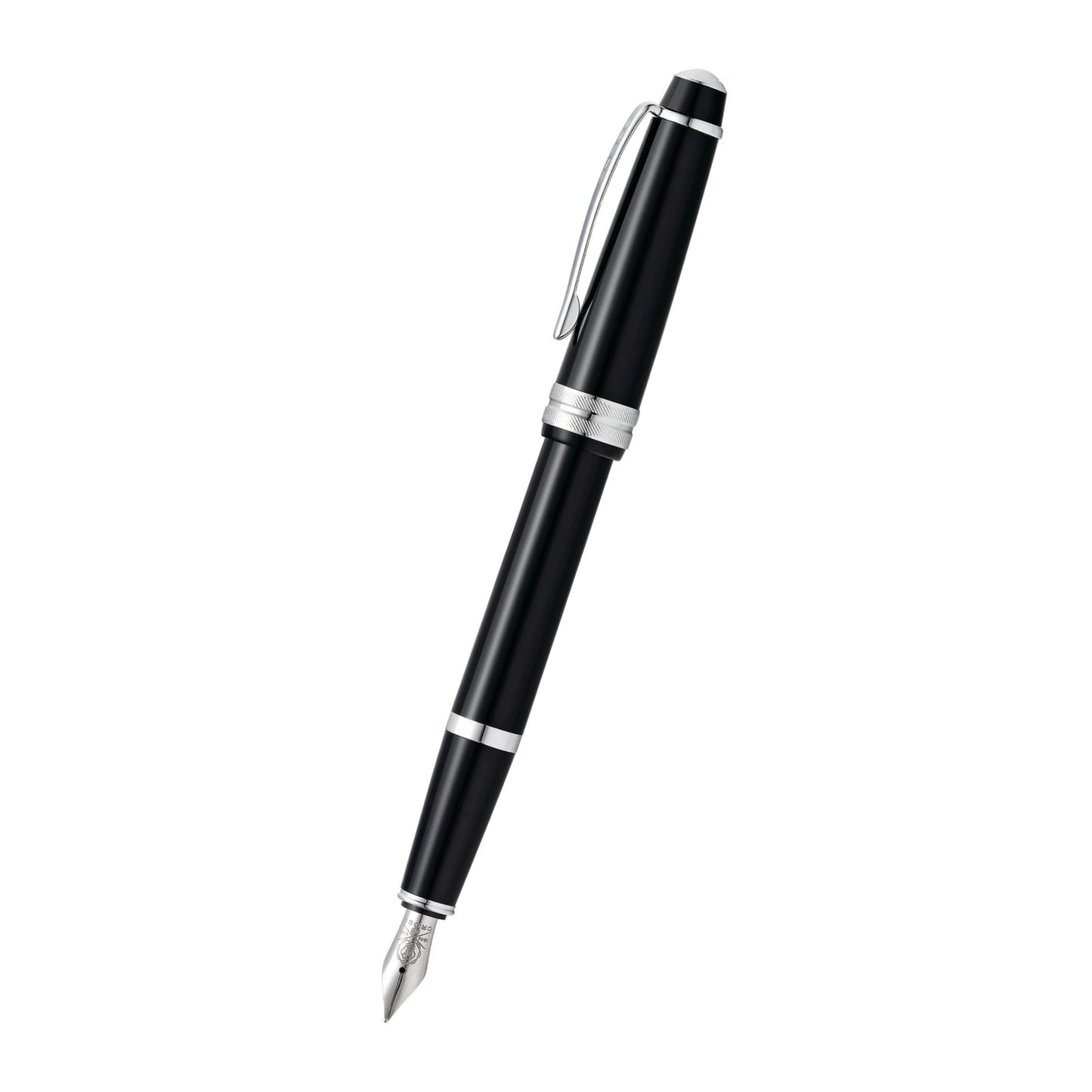 Cross Bailey Light™ Polished Black Resin with Polished Chrome Appointments and Fine Nib Fountain Pen