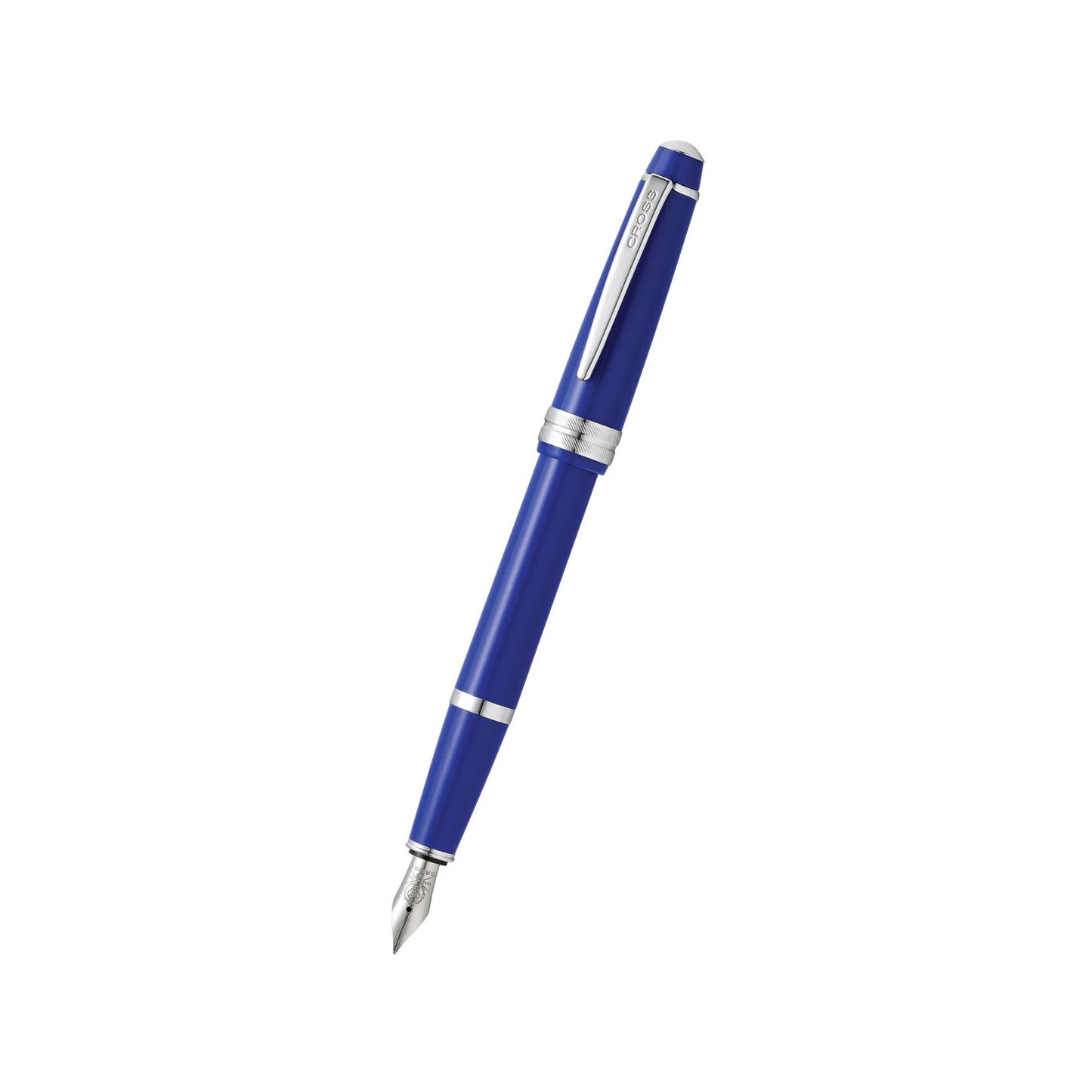 Cross Bailey Light™ Polished Blue Resin with Polished Chrome Appointments and Fine Nib Fountain Pen