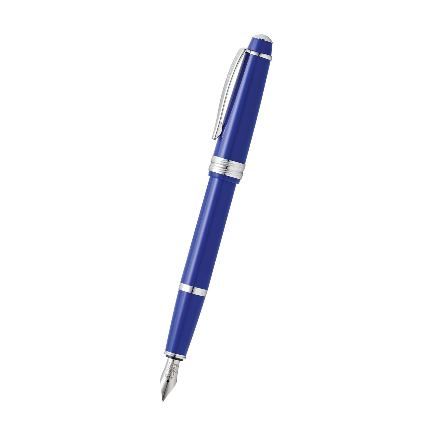 Cross Bailey Light™ Polished Blue Resin with Polished Chrome Appointments and Fine Nib Fountain Pen