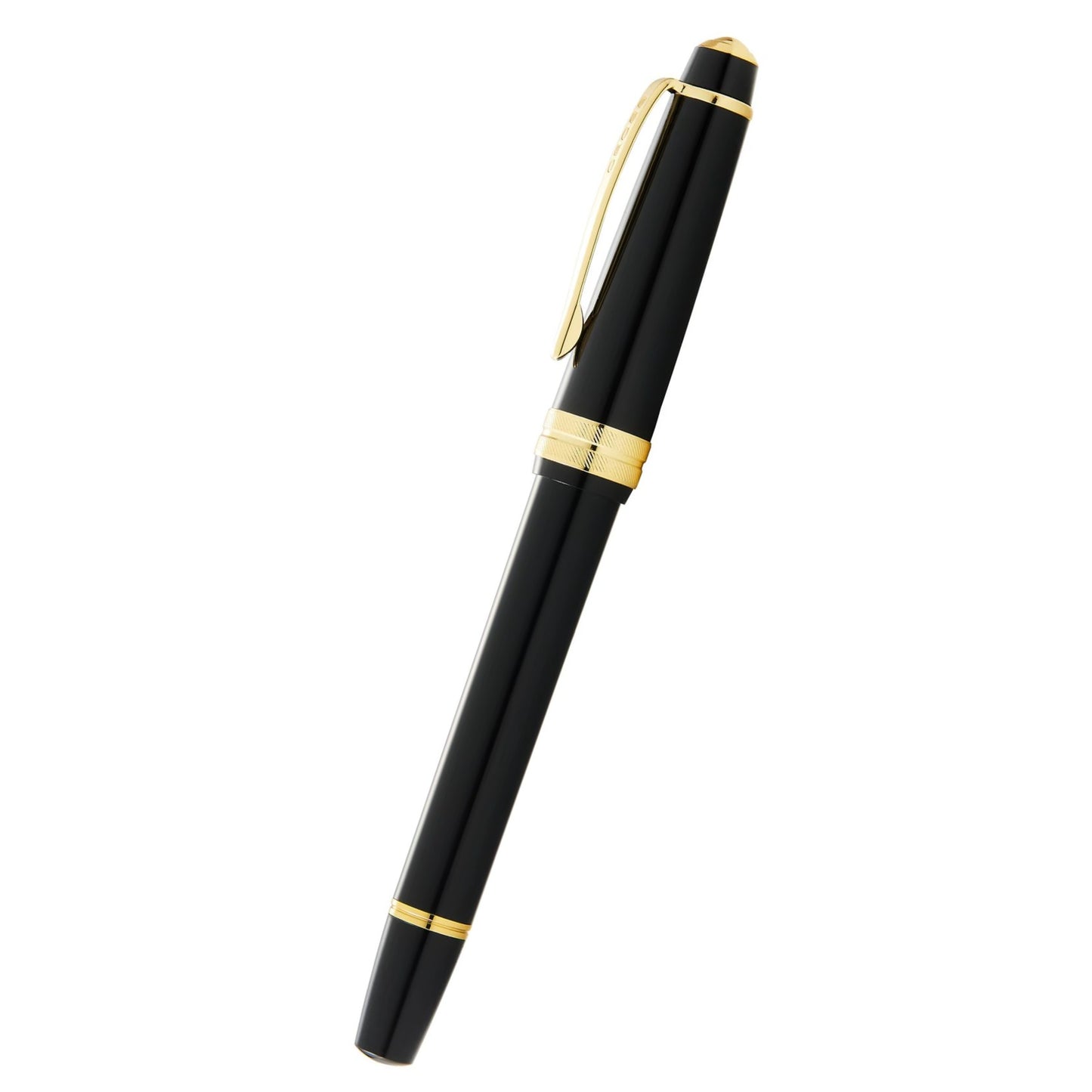 Cross Bailey Light™ Polished Black Resin and Gold Tone Medium Nib Fountain Pen